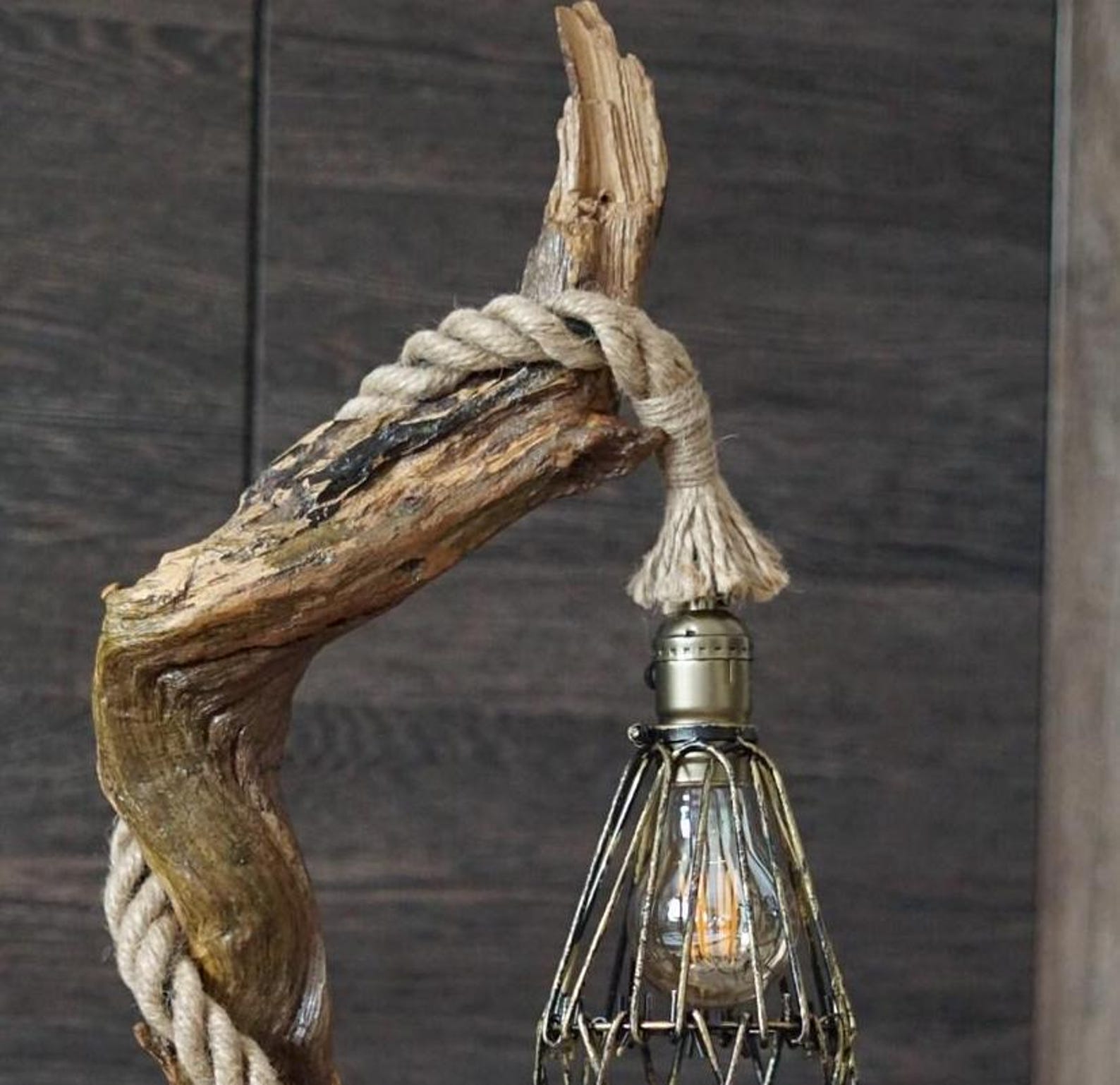 Unique Rustic Lighting And Large Floor Lamp For Living Room And Bedroom Decor SITHLAM019