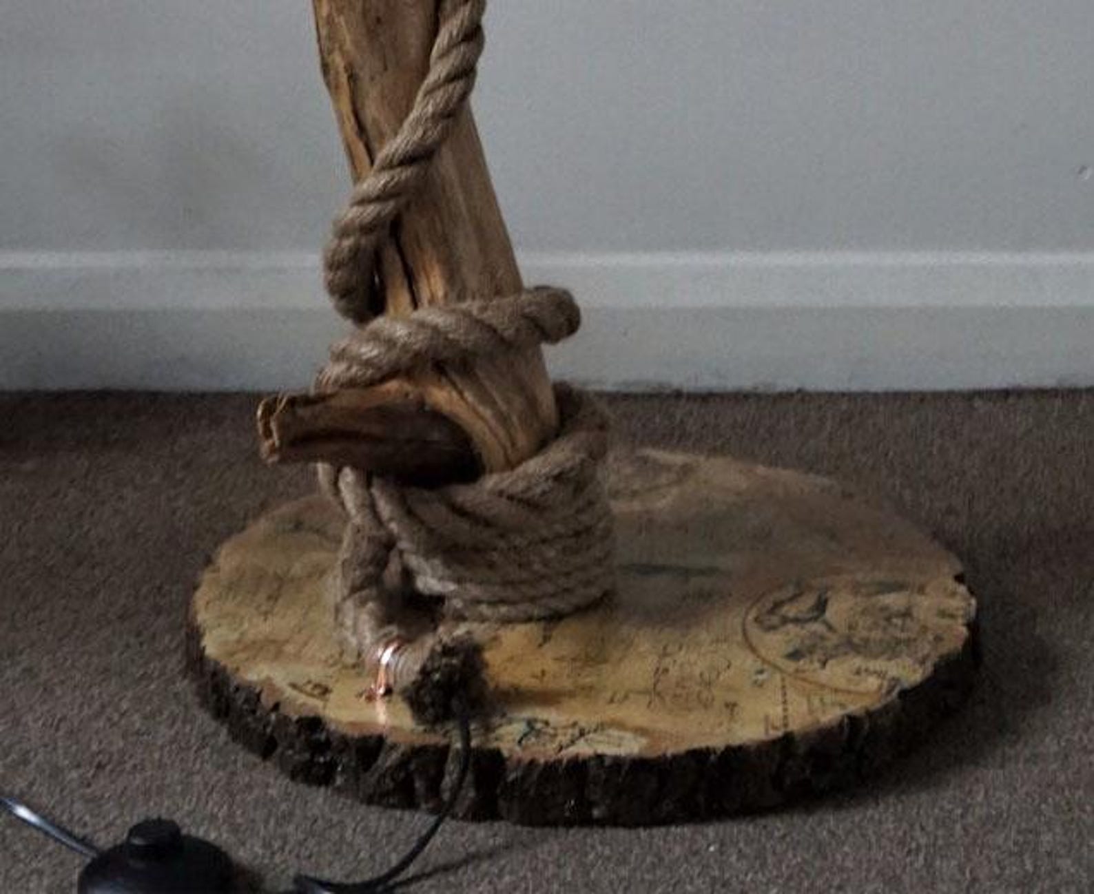 Rustic Home Decor With Handmade Driftwood Floor Lamp And Hanging Light For Living Room And Bedroom SITHLAM014