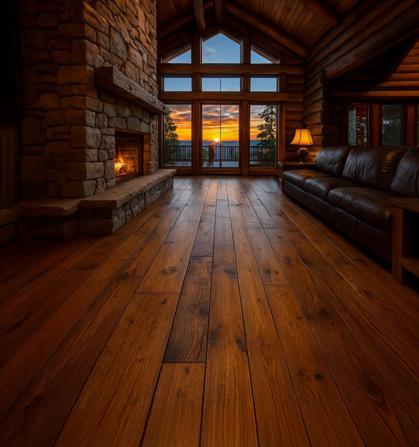 Rustic Driftwood Flooring For Living Room, Cabin, Entryway, And Boutique Interiors SITHFRG001