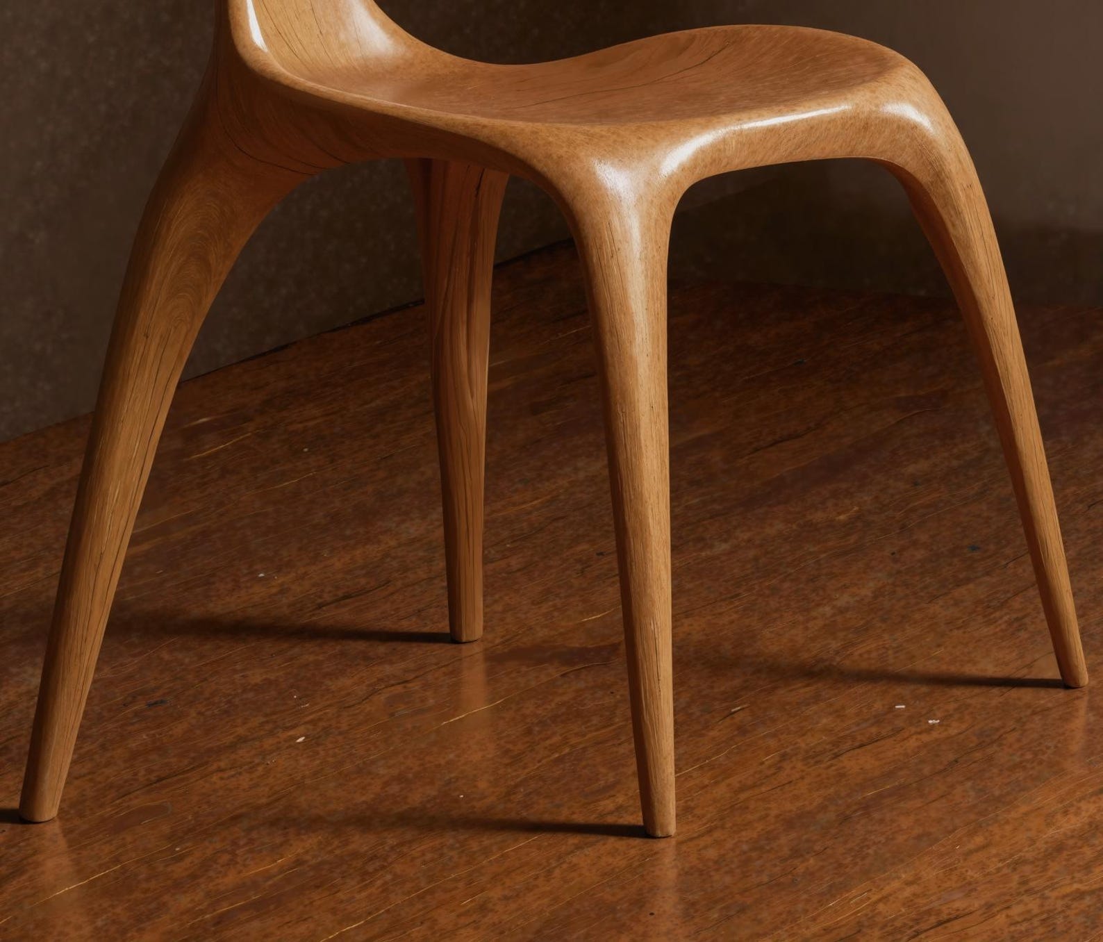 Sculptural Solid Wood Dining Chair For The Living Room And Dining Area SITHCHR001