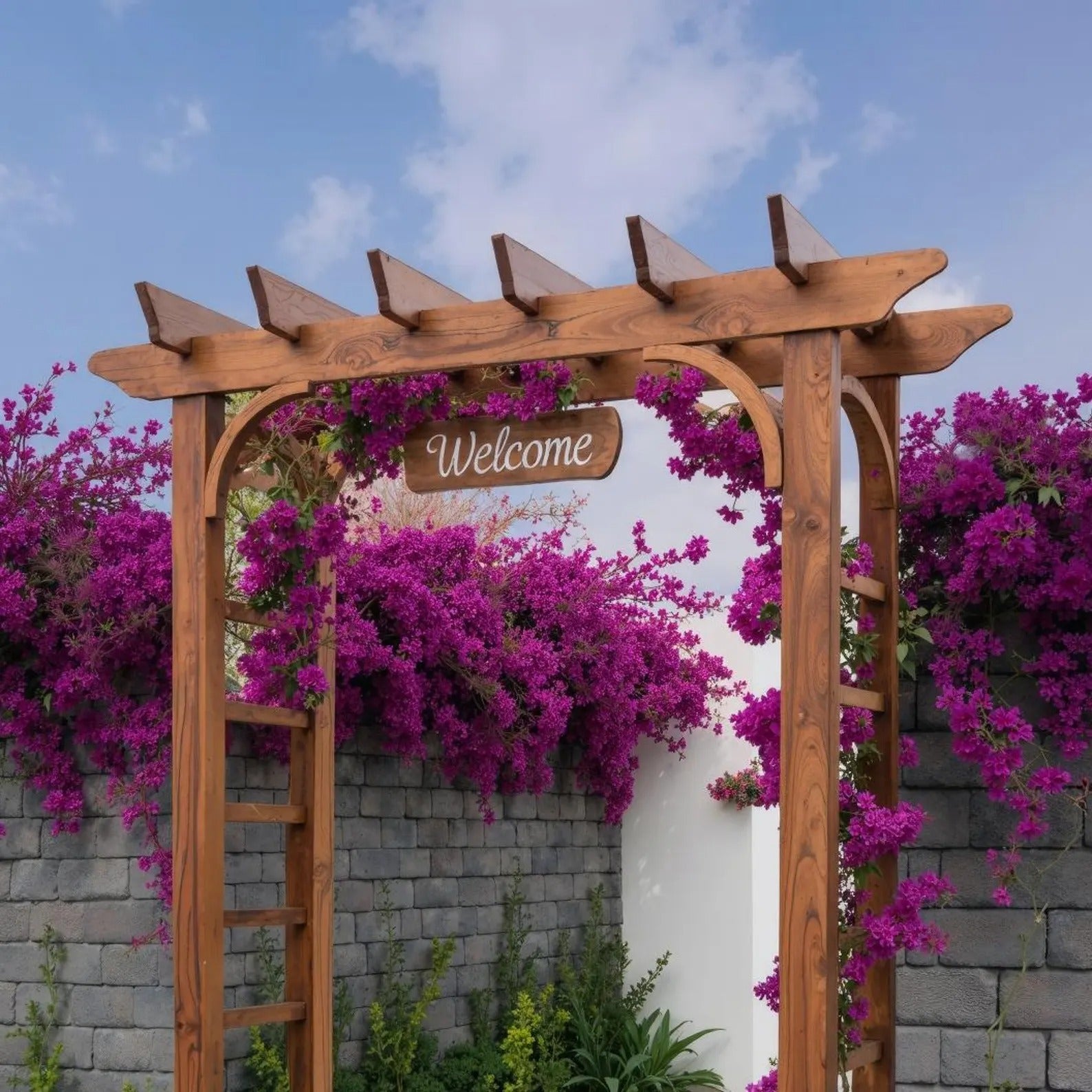 Rustic Garden Arbor Archway For Outdoor Pathway Entrance SITHPER003