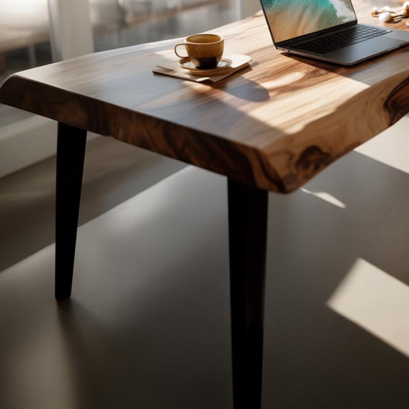 Modern Live Edge Desk For Home Office Placement SITHDE031
