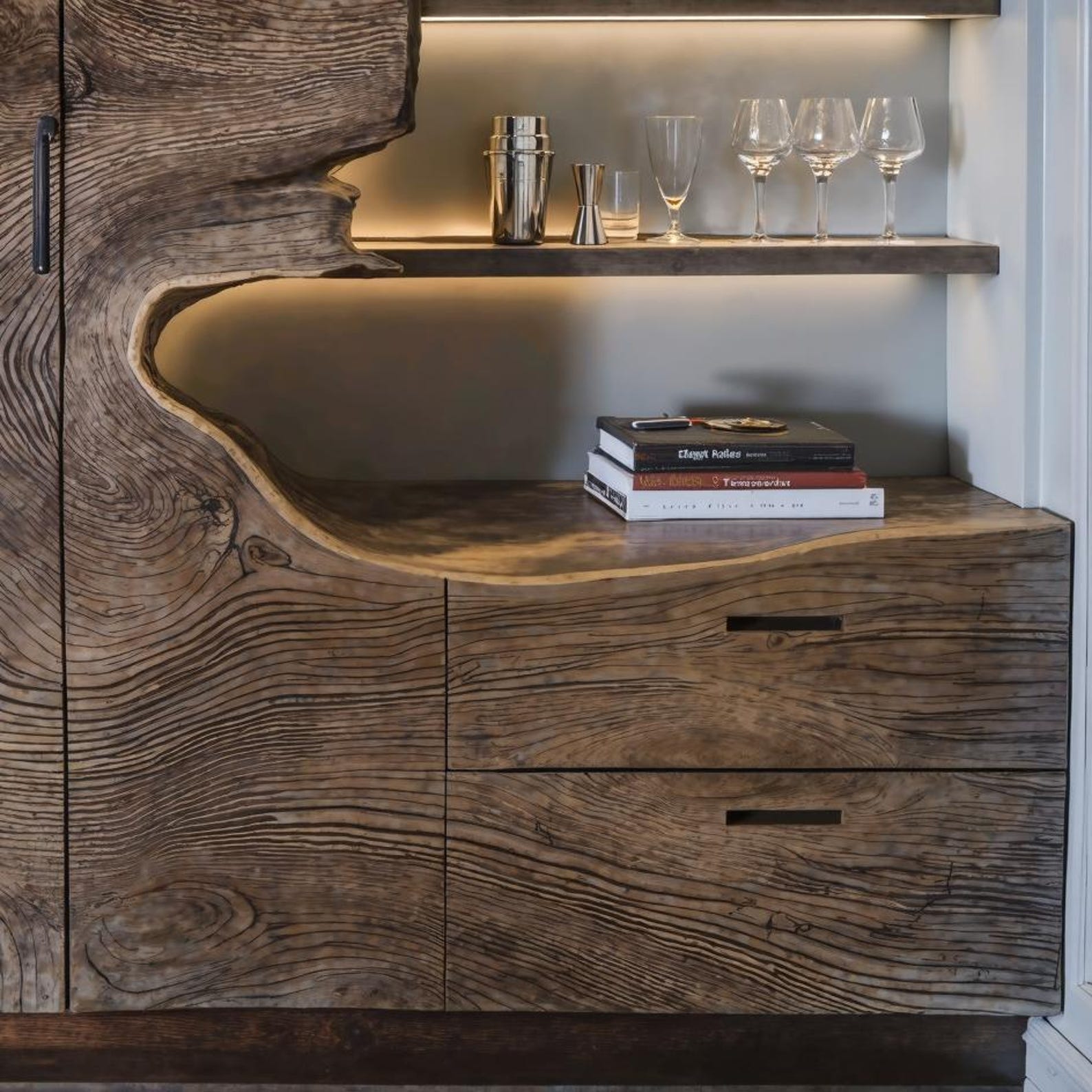 Modern Bar Cabinet with Wine Storage for Dining Room SITHBCA001