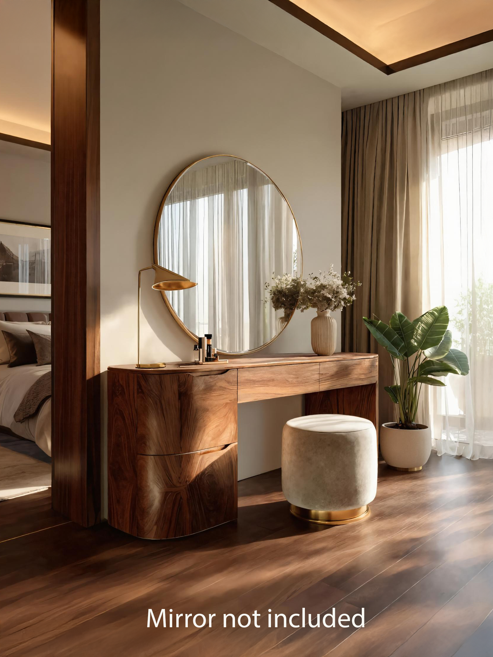 Modern Handmade Vanity Table With Drawers For Bedroom SITHTTMV003