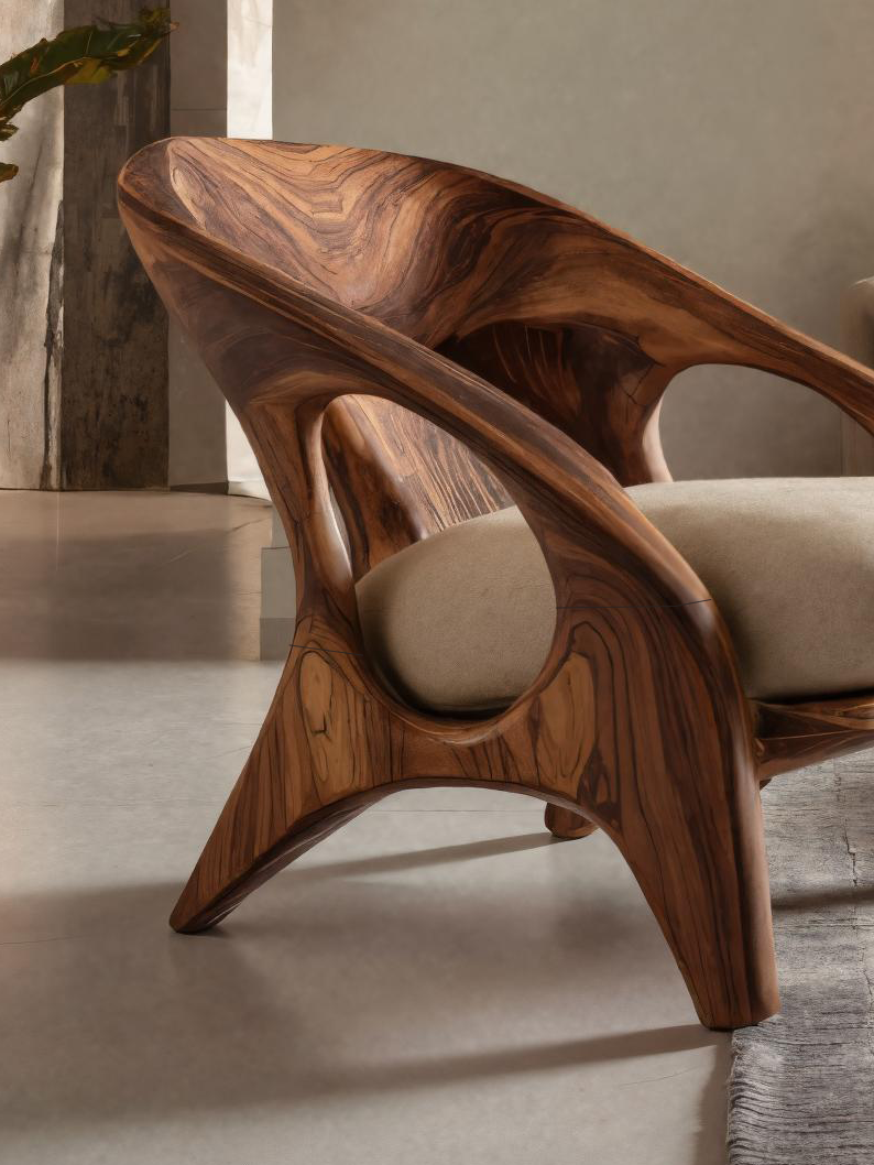 Modern Sculptural Accent Chair For Living Room SITHTTACC001