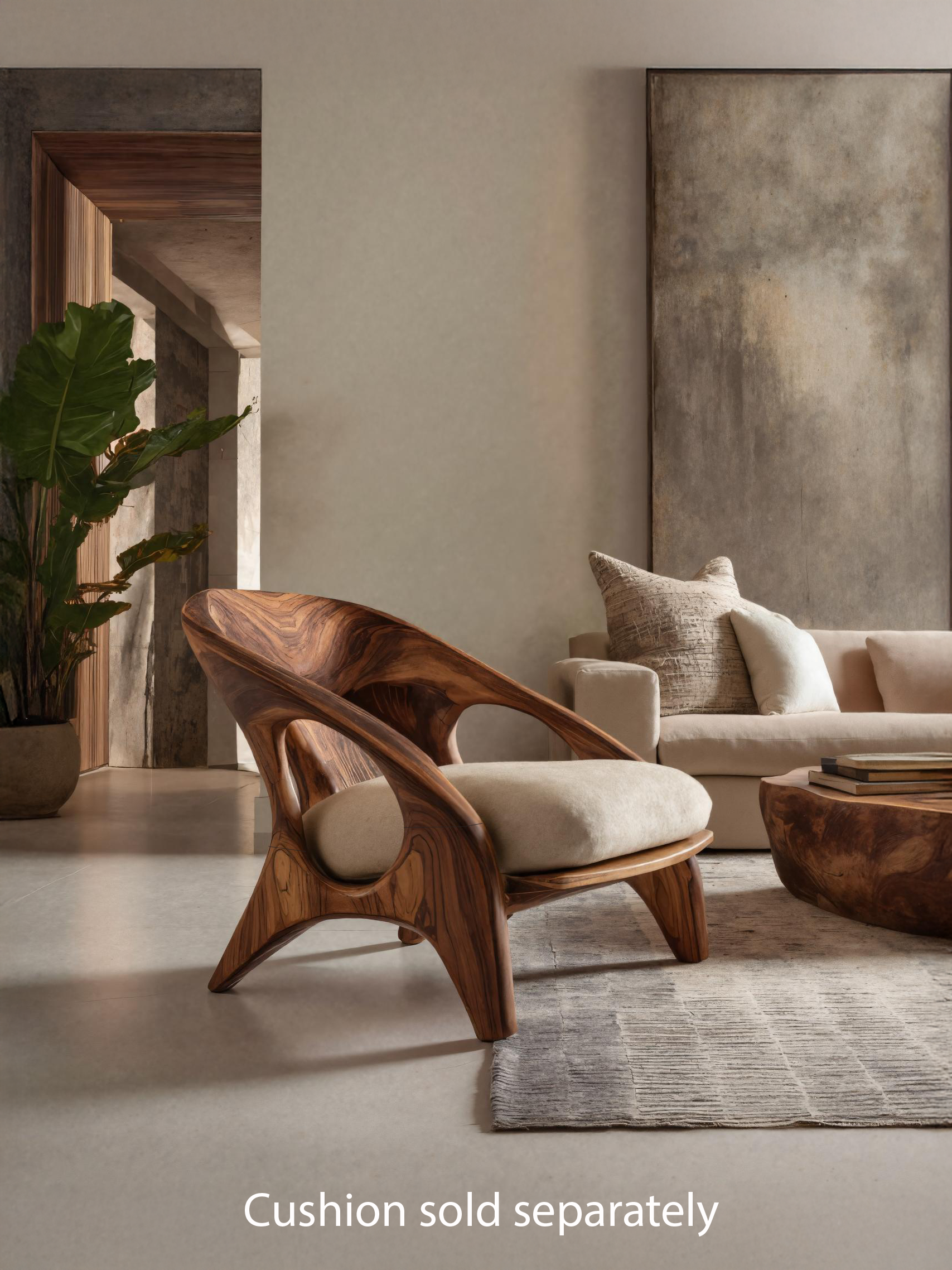 Modern Sculptural Accent Chair For Living Room SITHTTACC001