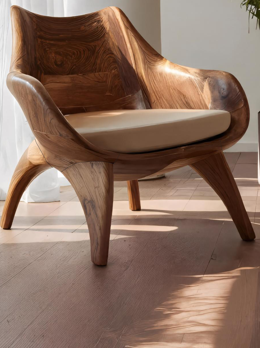 Modern Sculptural Lounge Chair For Living Room SITHTTACC004
