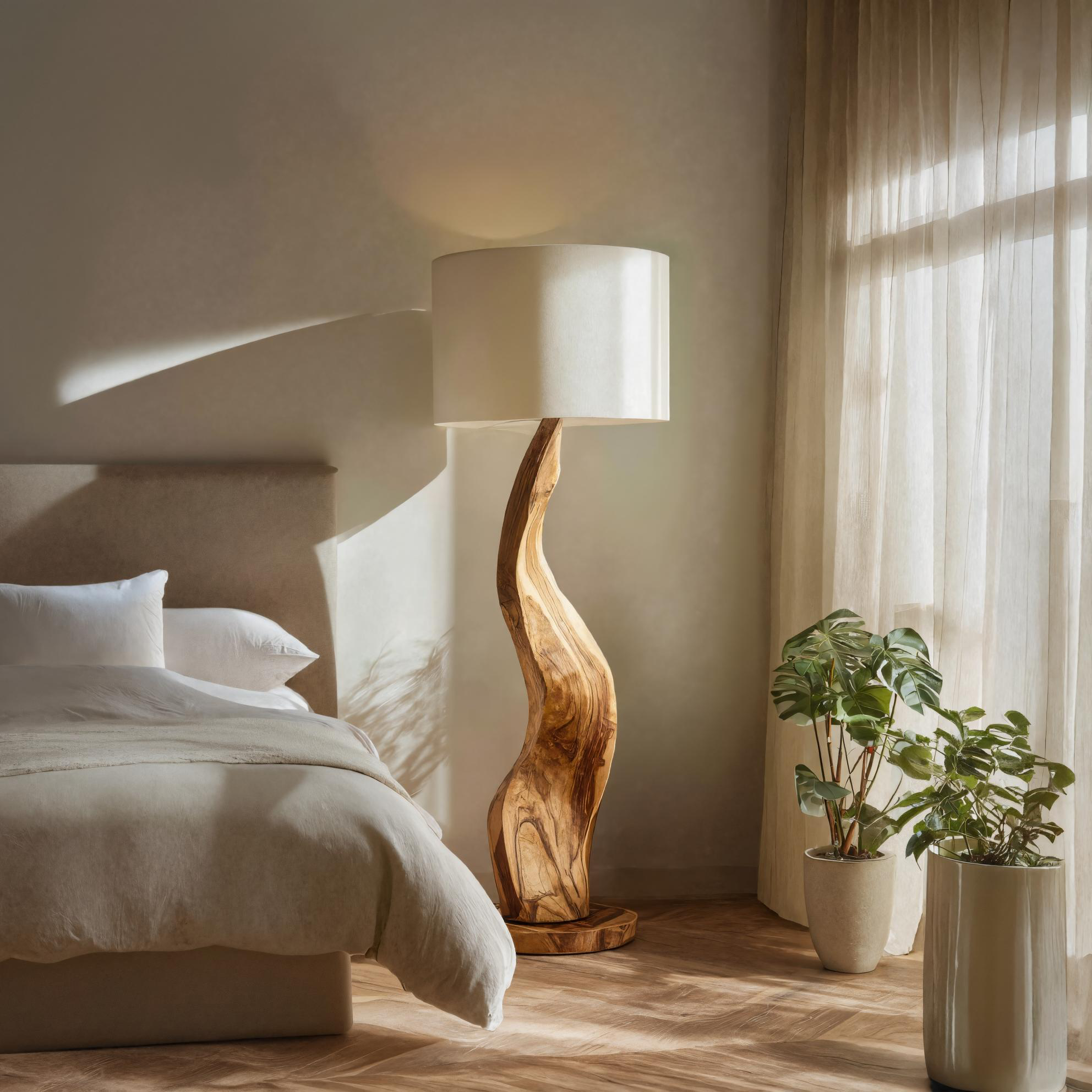 Modern Sculptural Floor Lamp With Curved Base For Bedroom SITHTTLAM019
