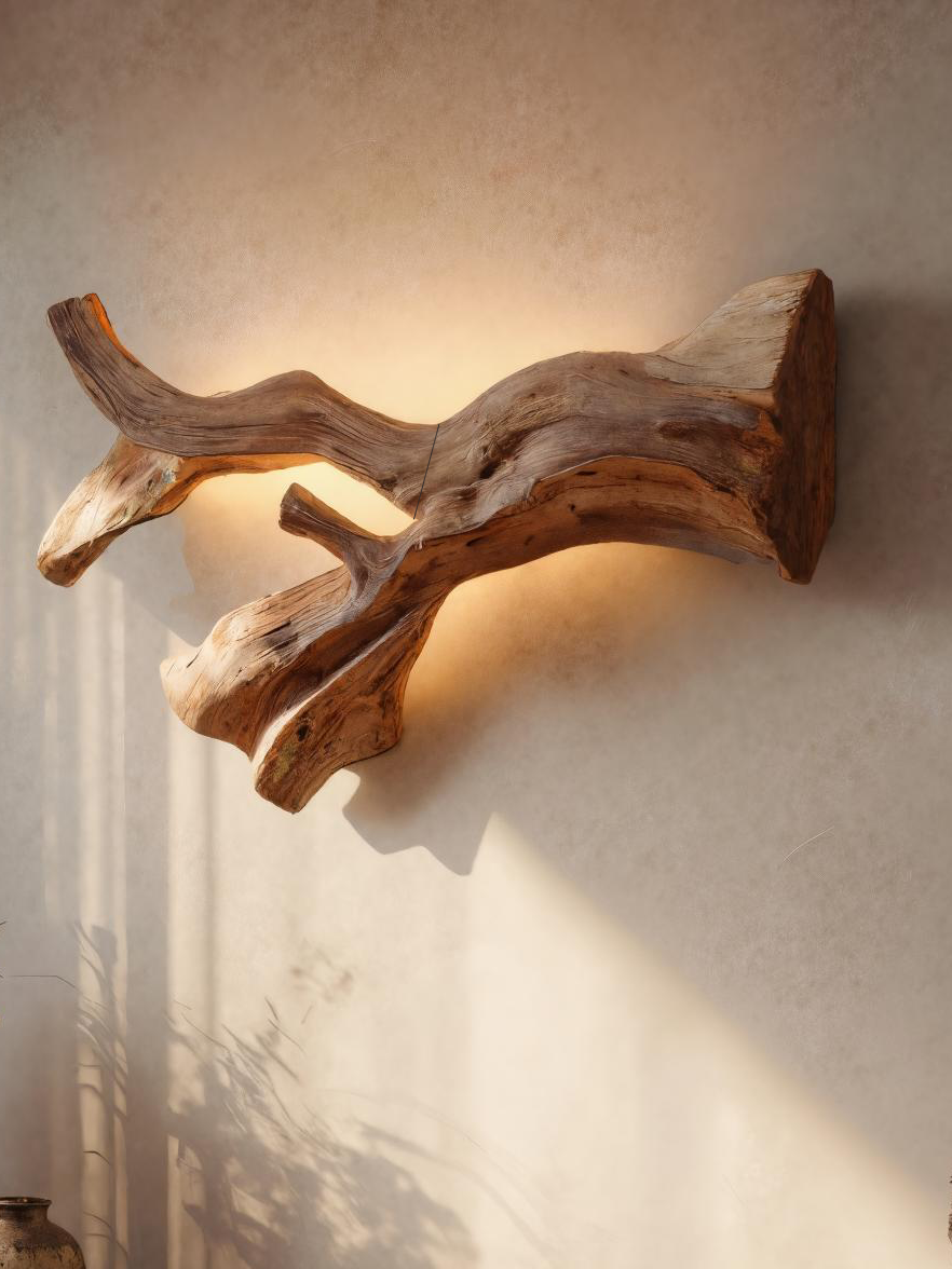 Rustic Natural Wall Lamp For Hallway SITHTTLAM021