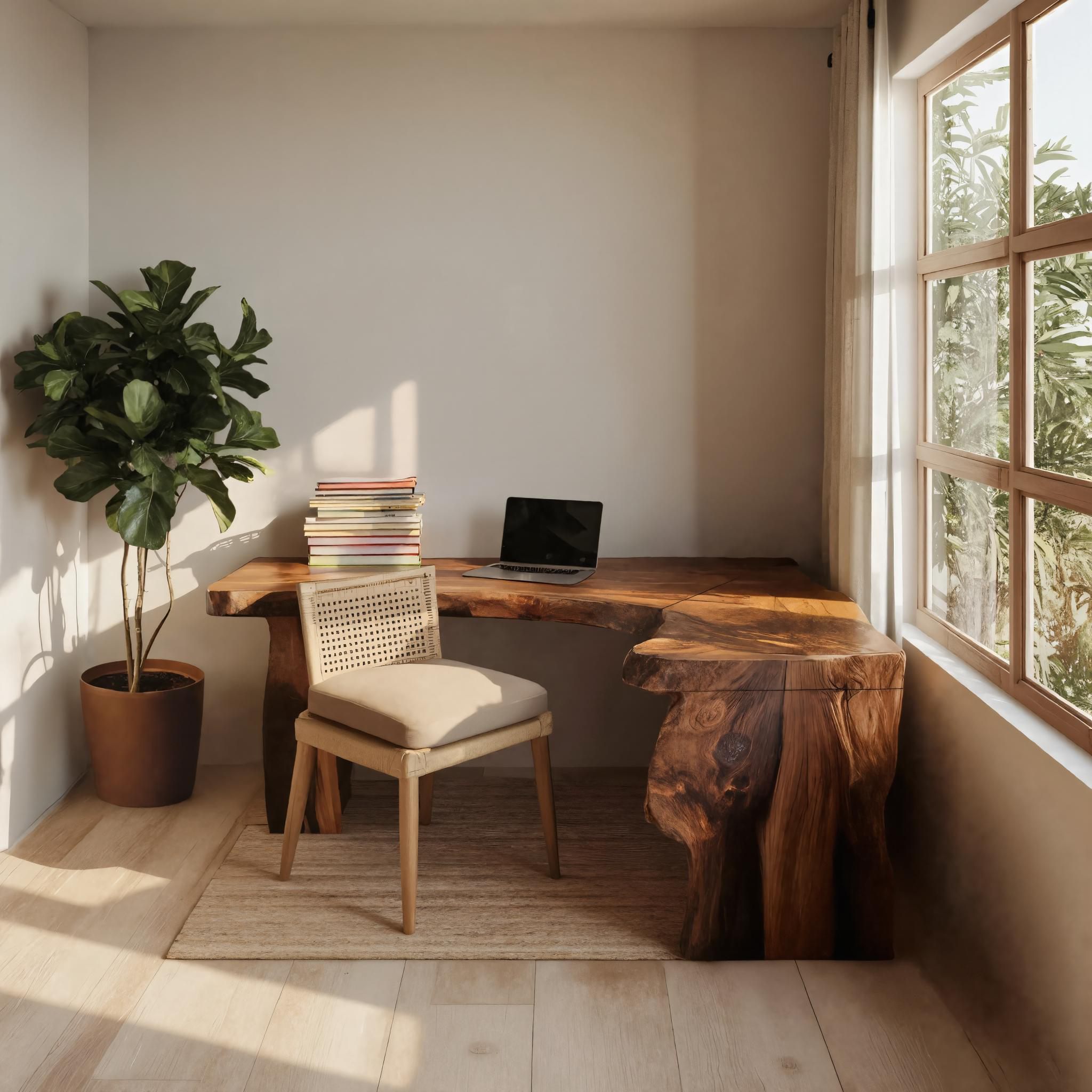 Rustic Live Edge L Shaped Desk For Home Workspace SITHTTDE046