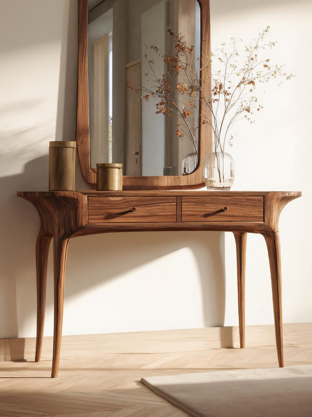 Elegant Handmade Vanity Table With Drawers For Bedroom SITHTTMV017