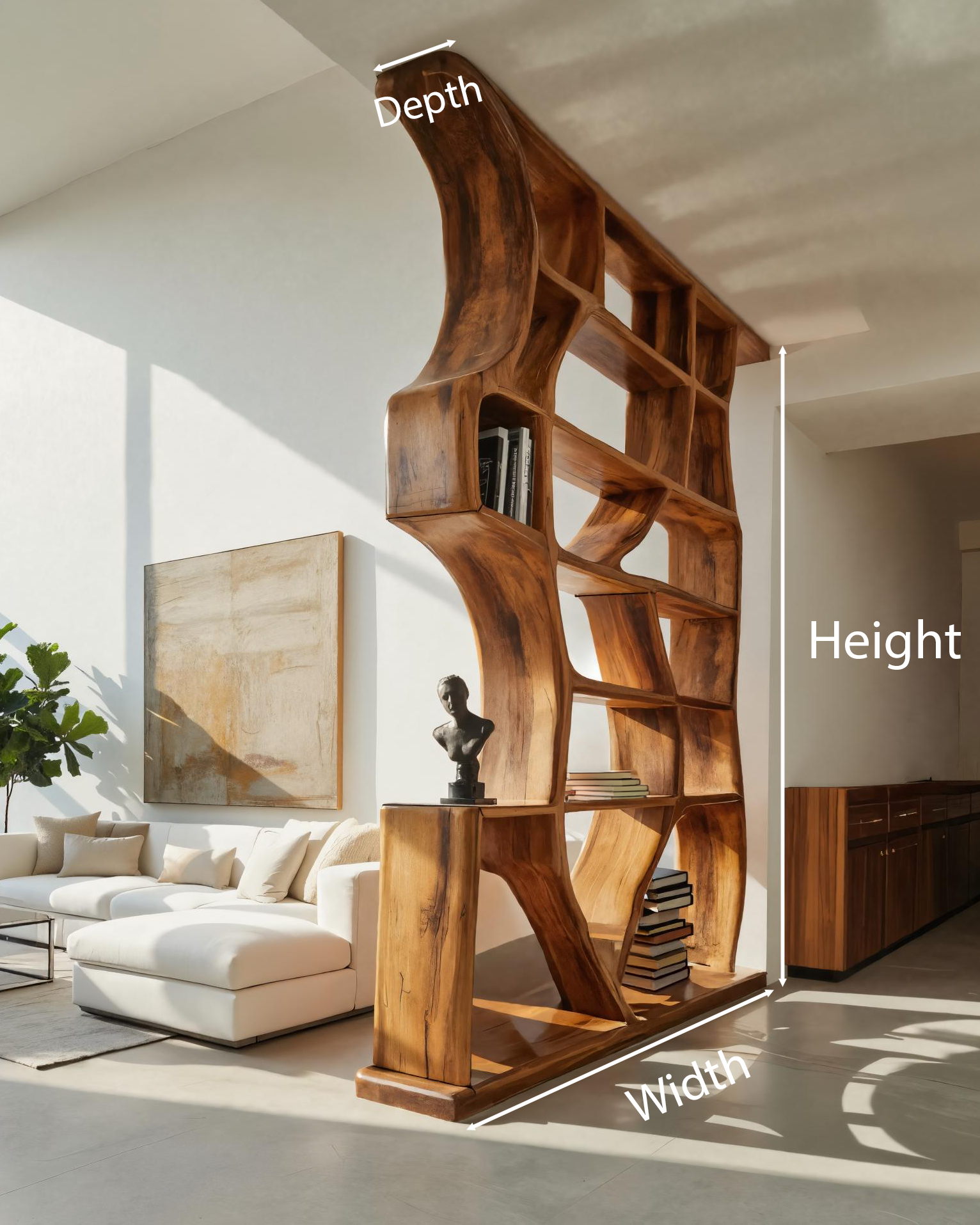 Modern Organic Room Divider For Living Room SITHTTDVR001