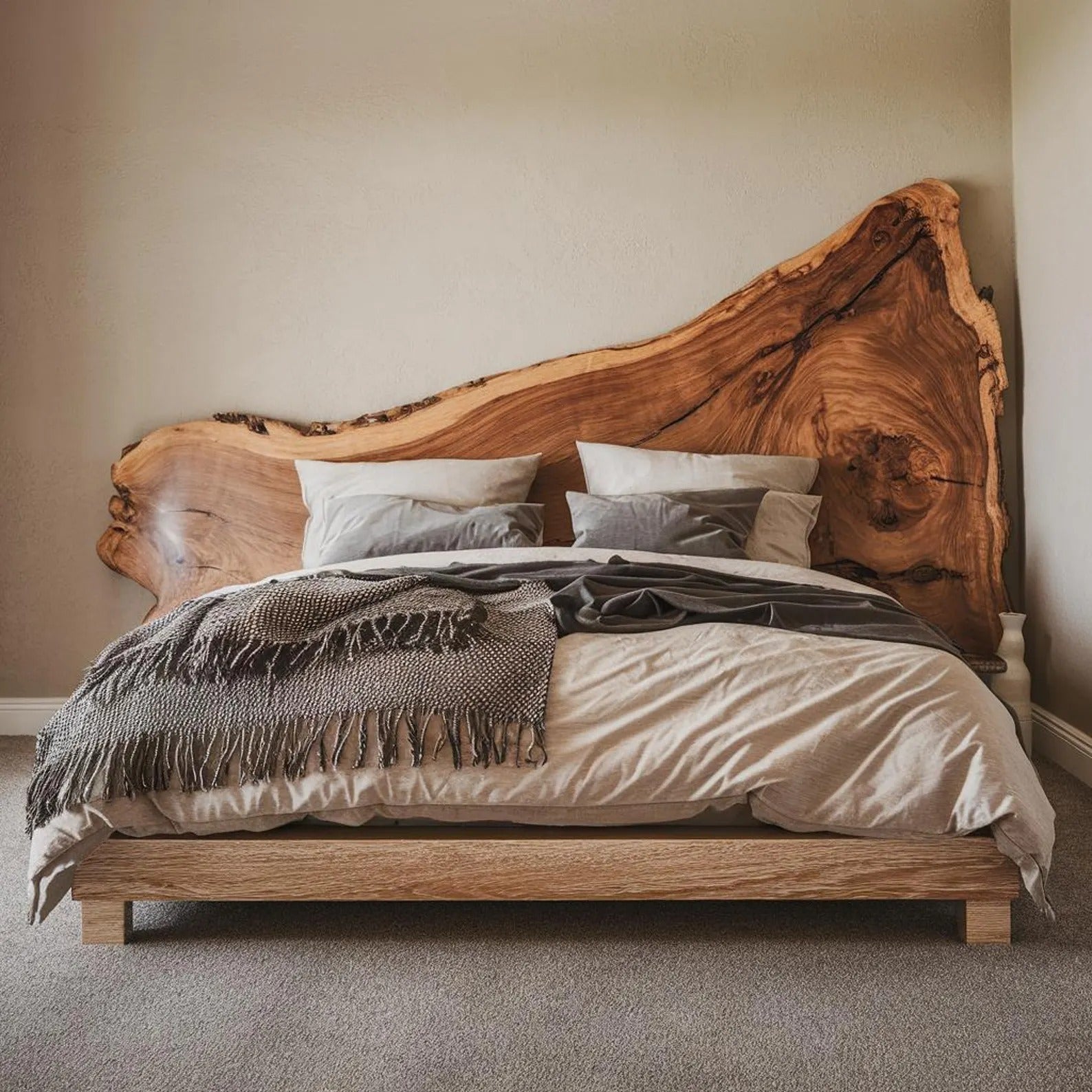 Rustic Live Edge Headboard For Unique Bedrooms SITHWO009