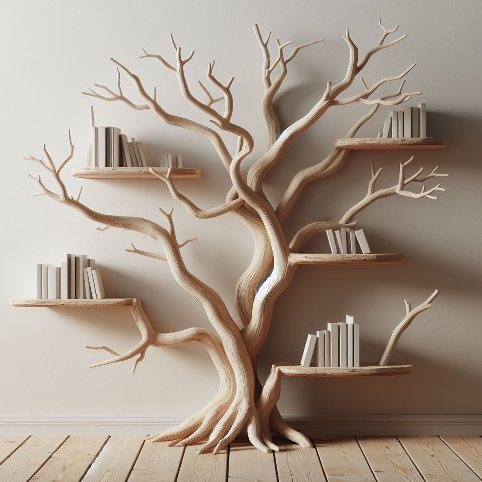 Handcrafted Tree Branch Shelf Driftwood For Holiday Decor SINLTB006