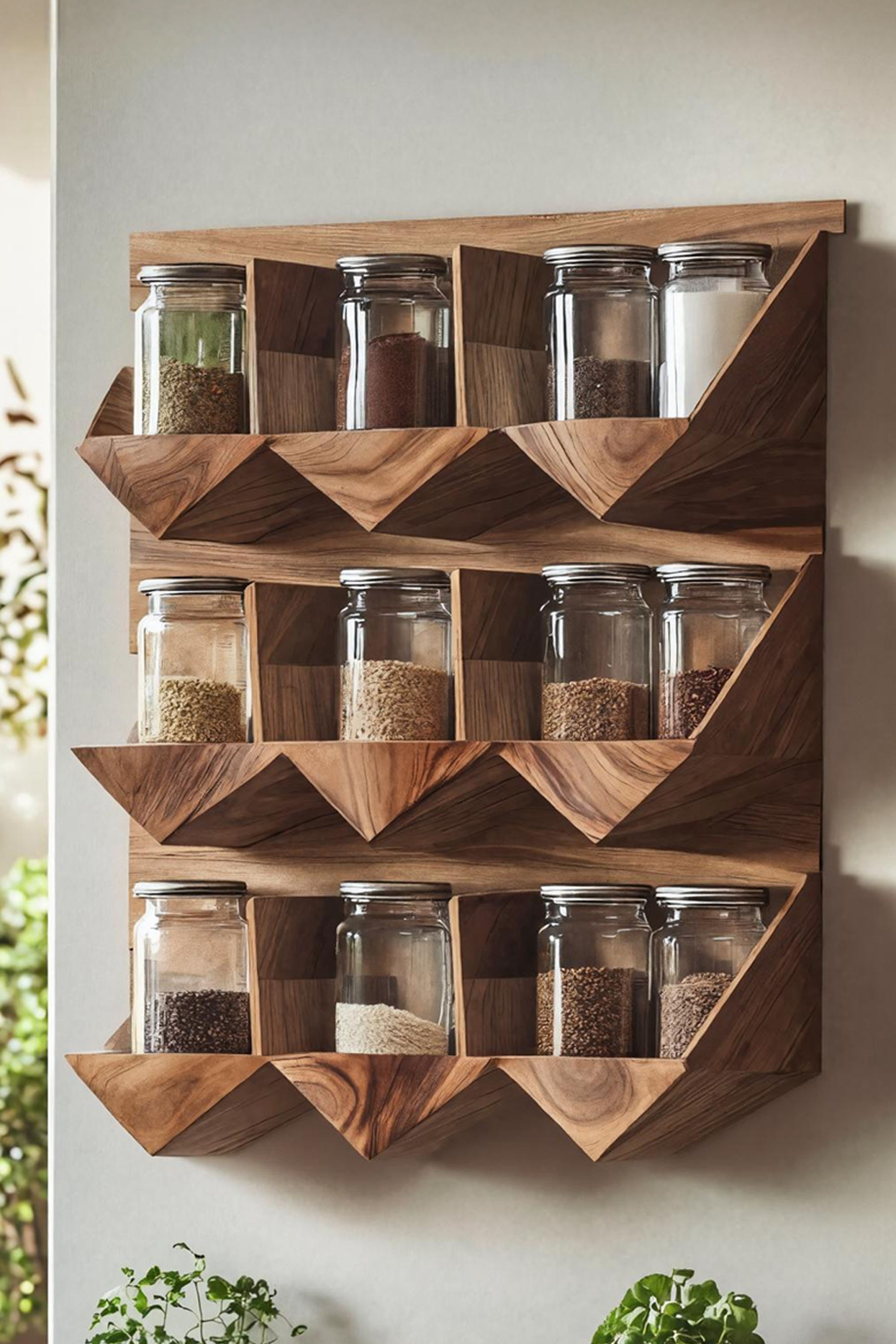 Handmade Spice Storage Rack For Mid Century Kitchen SILDTTRSRS013