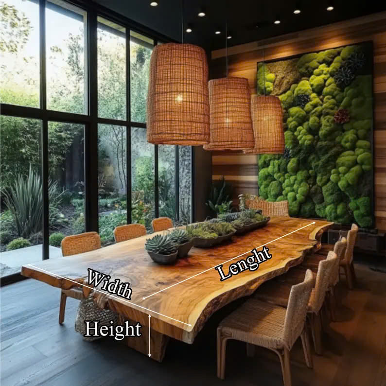 Walnut Dinning Table Decor Dining Room Art Farmhouse Gift SINLDT020