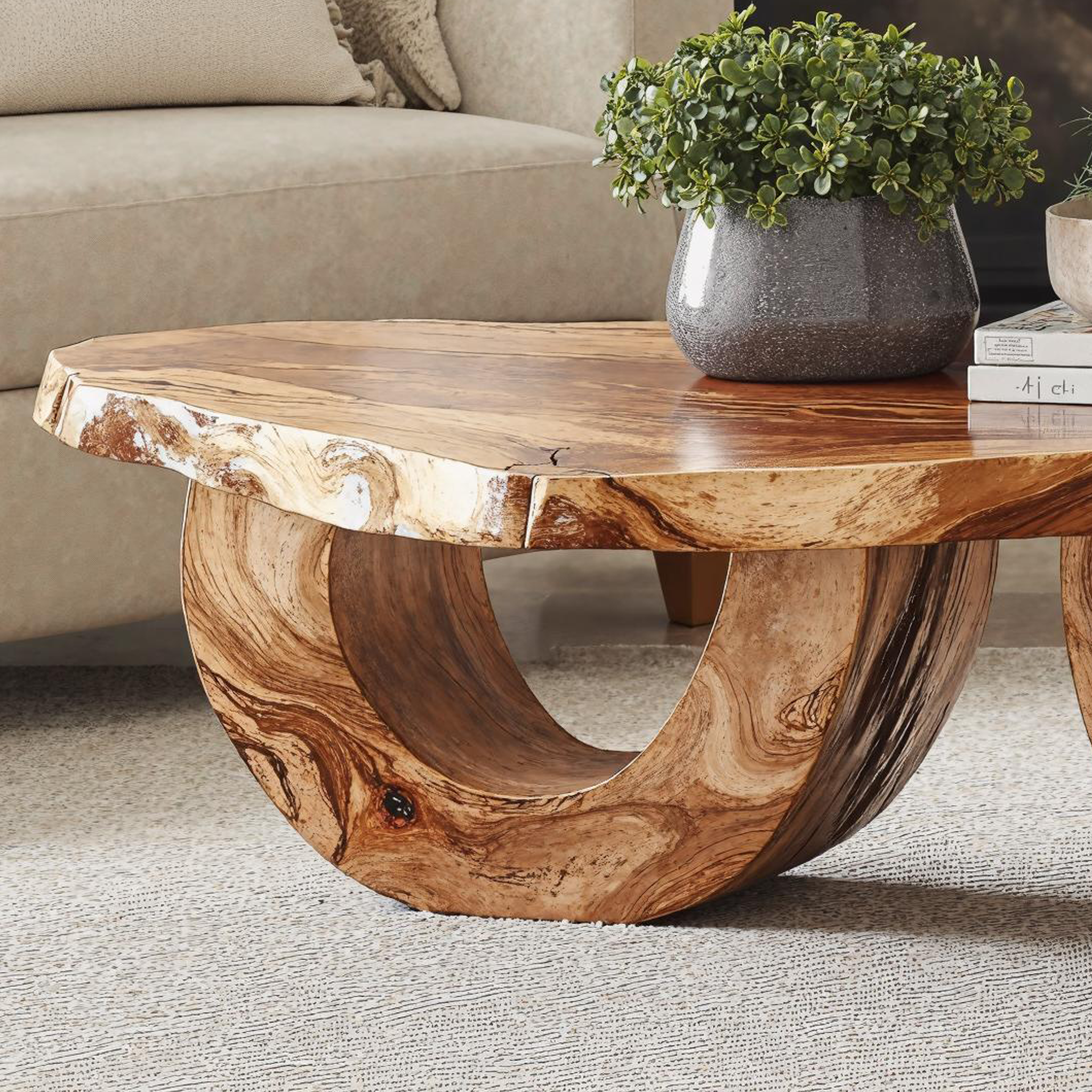 Mid-Century Modern Wood Coffee Table Stylish Decor SILDTCF102