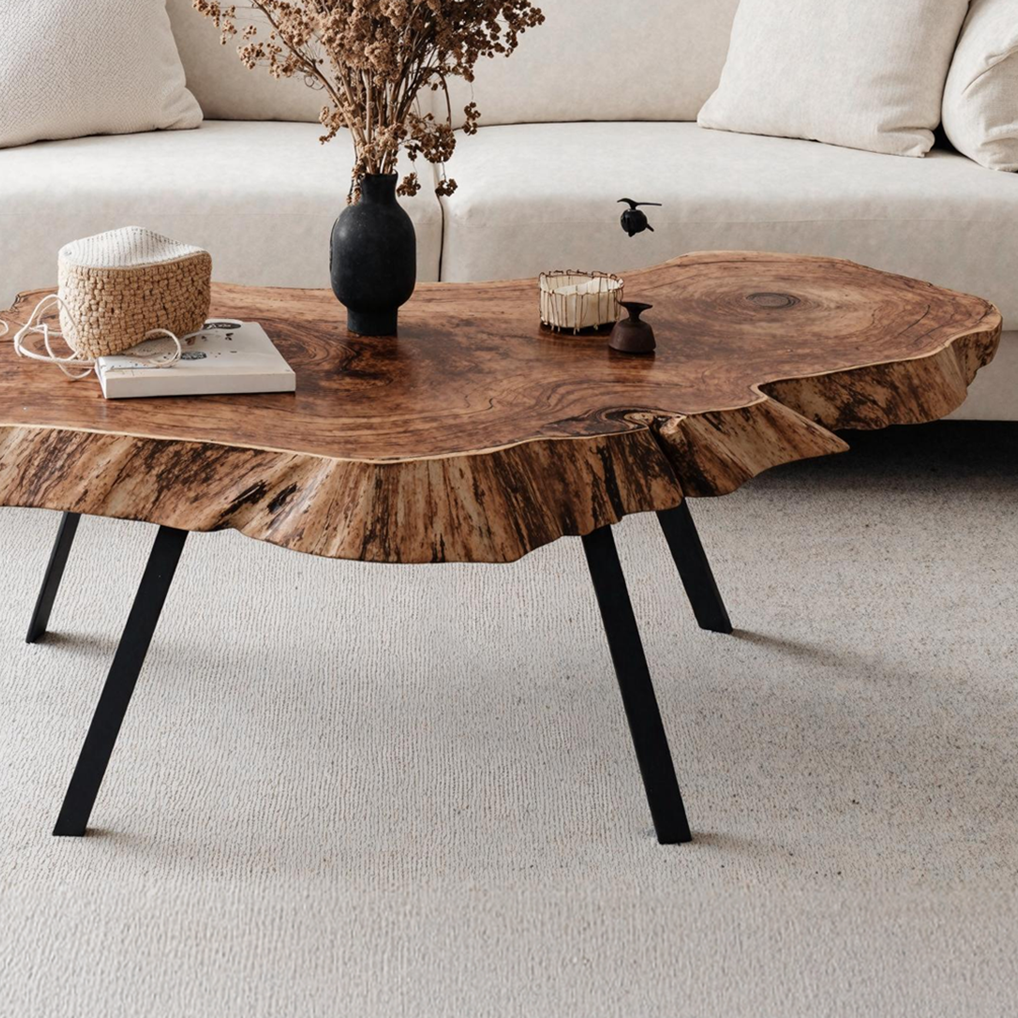Mid Century Low Table For Minimalist Living Room SILDTTRCF010
