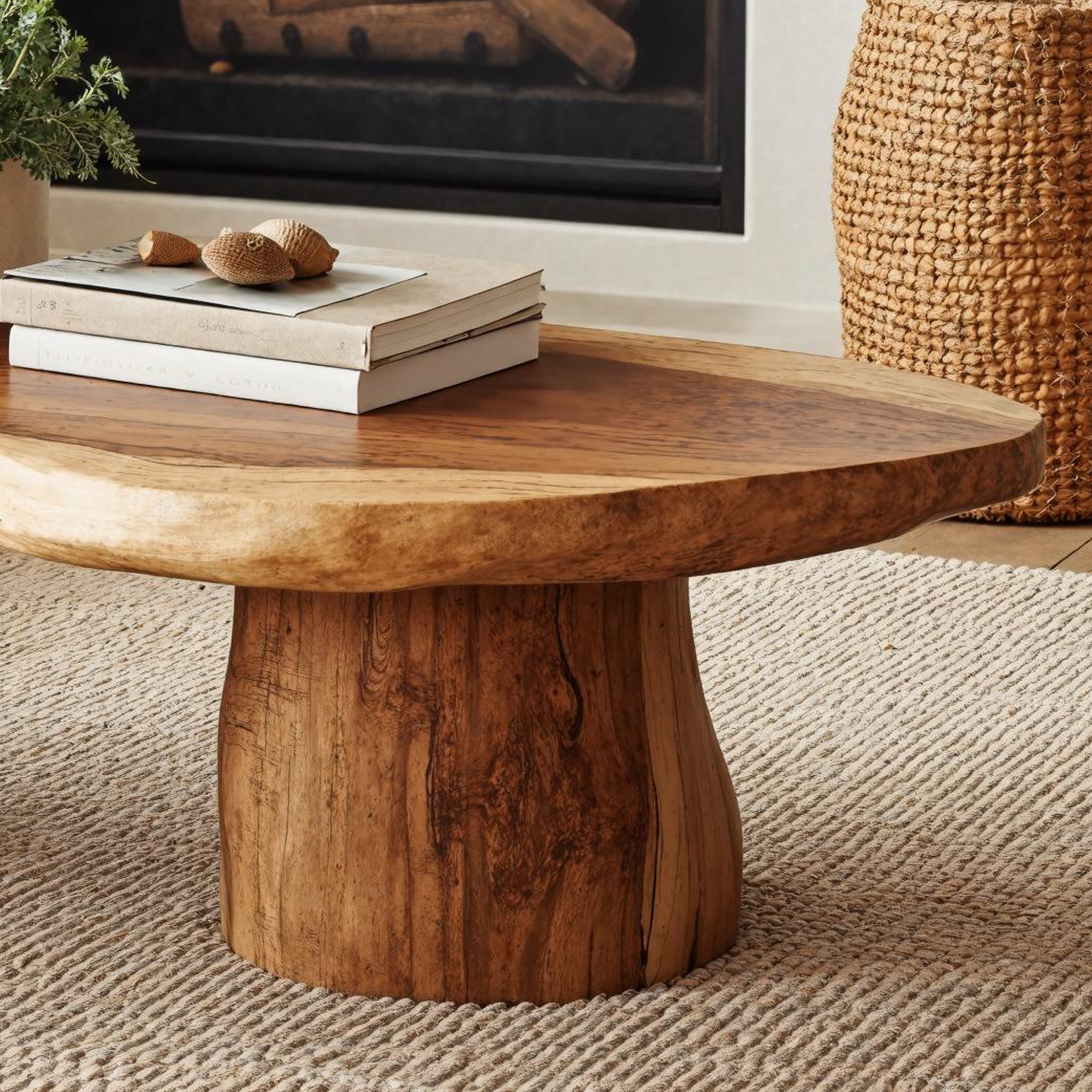 Rustic Farmhouse Wood Coffee Table Living Room Decor SILDTCF100