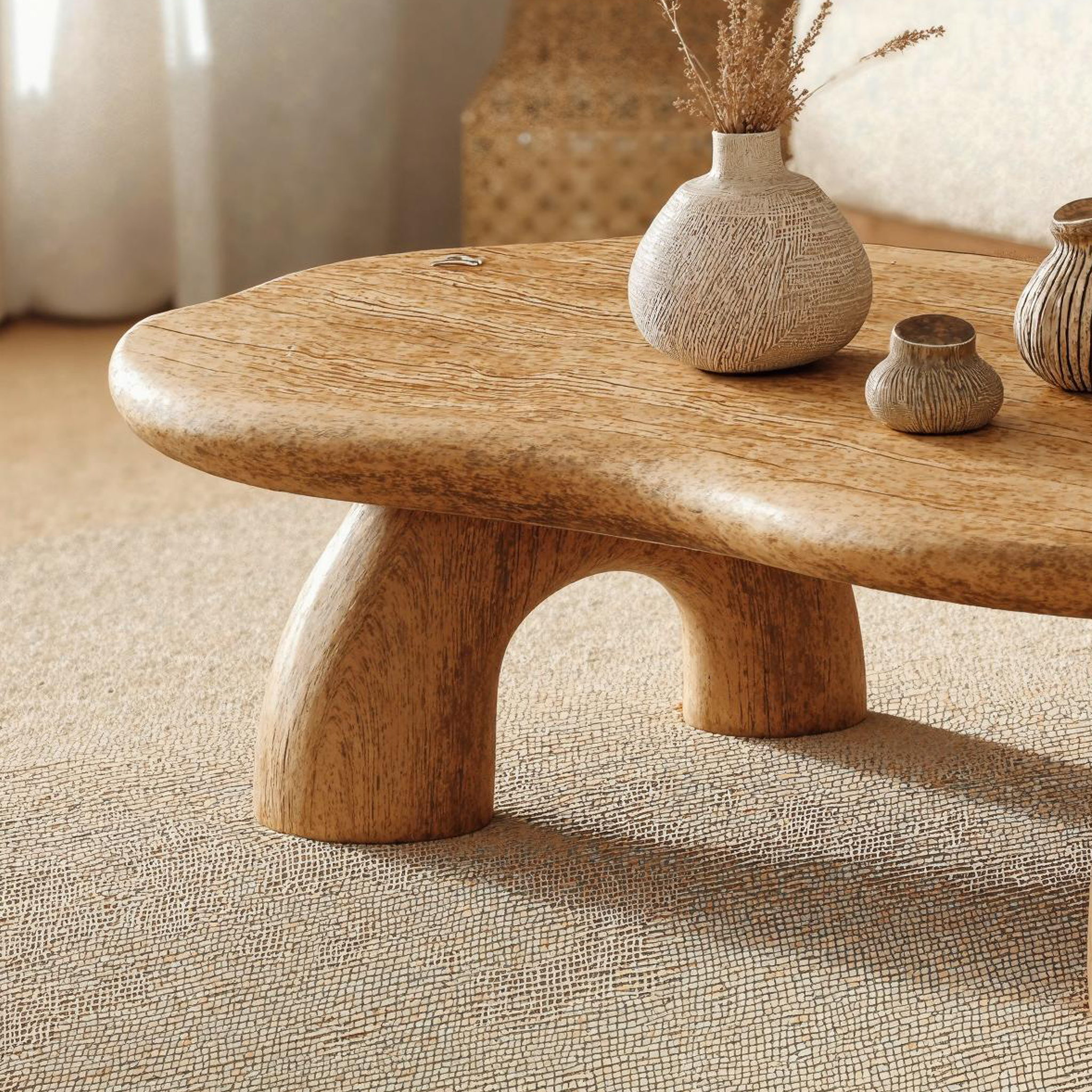 Handmade Wood Coffee Table For Rustic Home Decor SILDTCF096