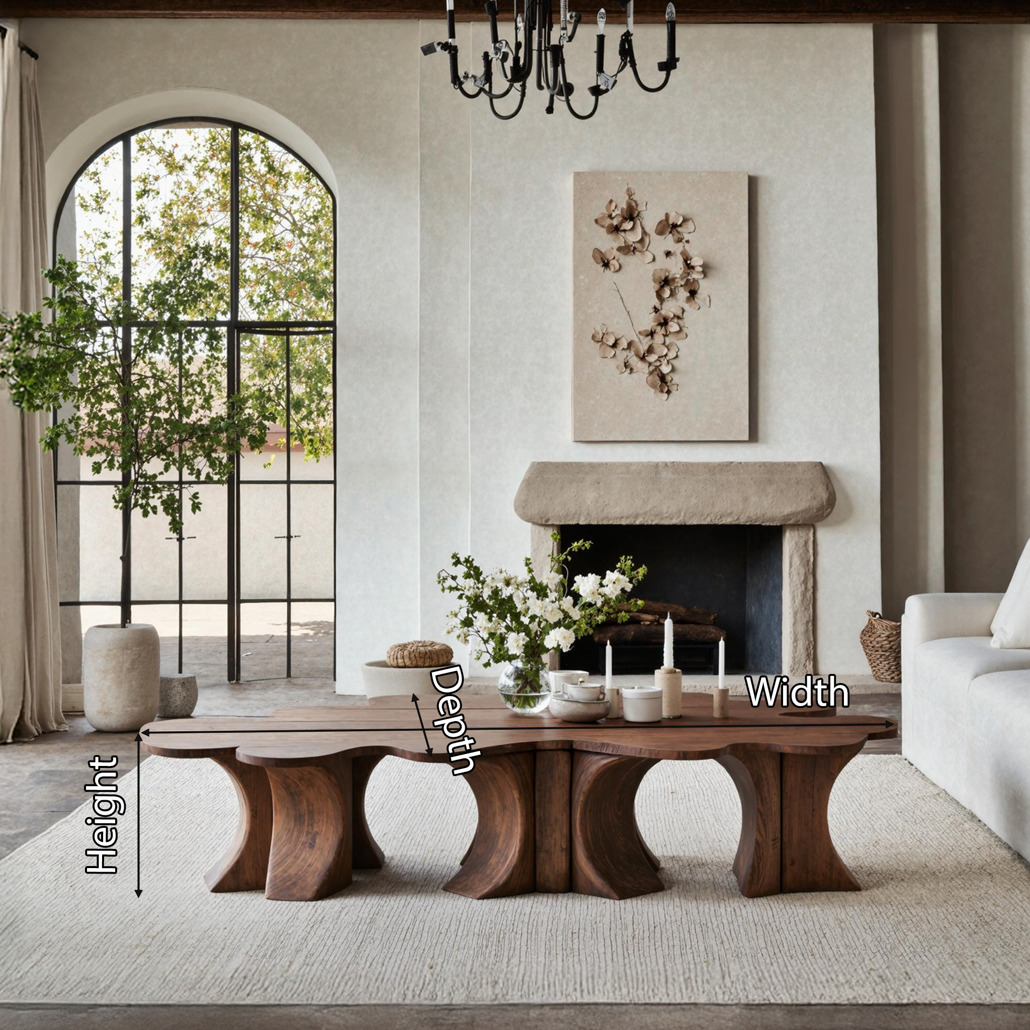 Rustic Coffee Table For Wooden Home Atmosphere SILDTTNCF018