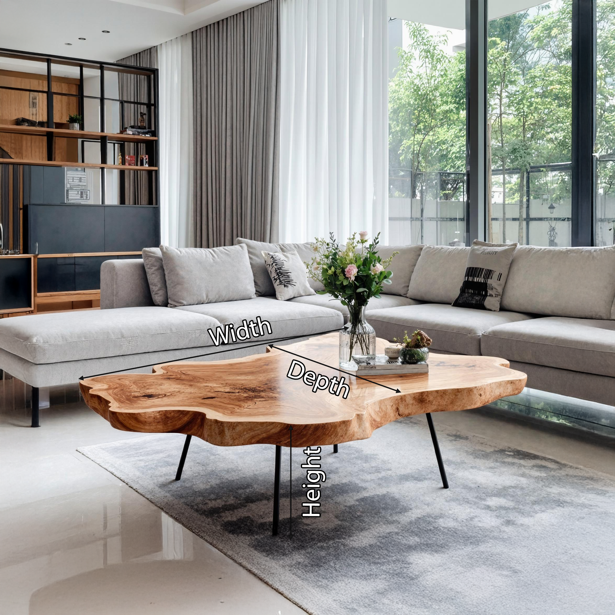 Mid Century Coffee Table For Elegant Room Setting SILDTTNCF024