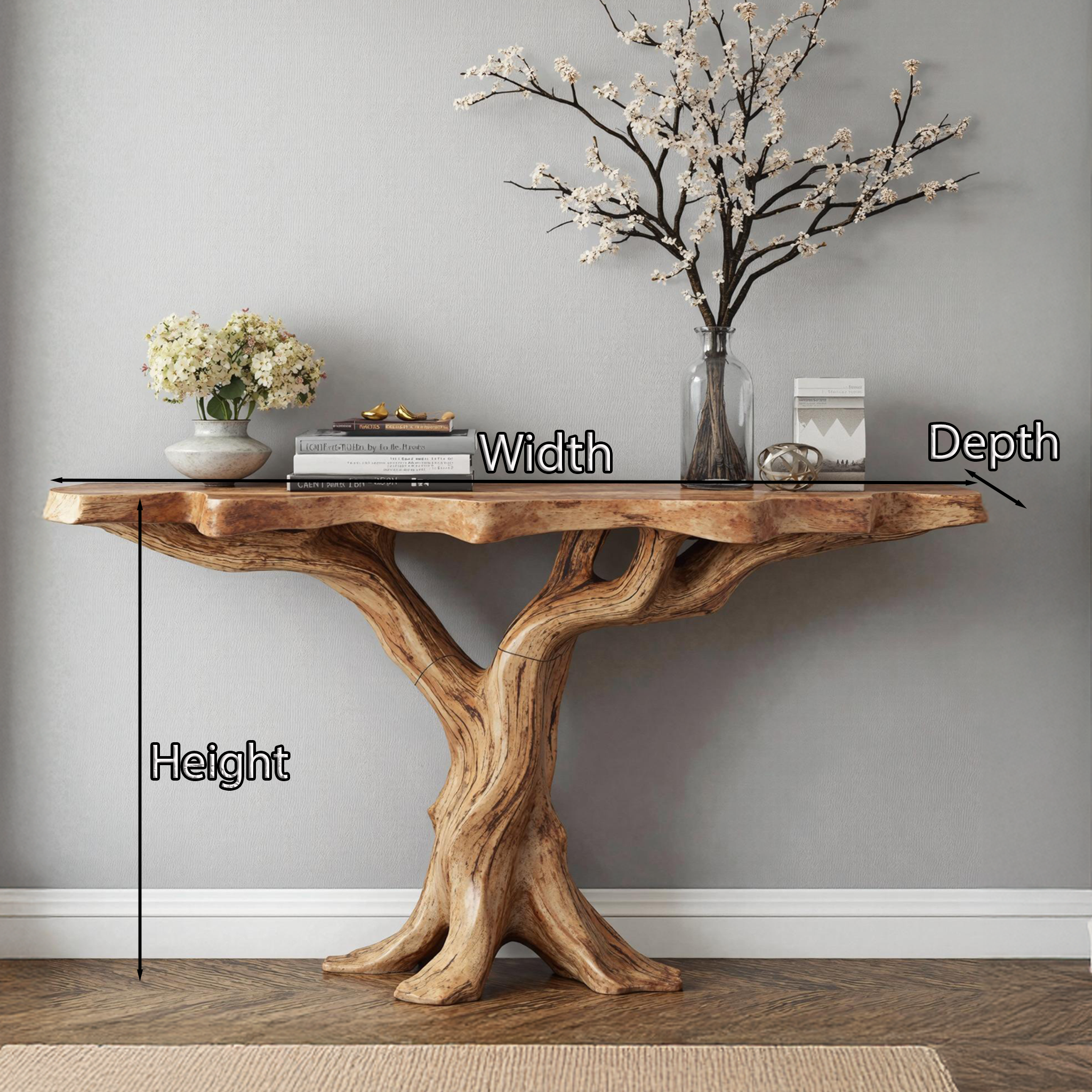 Functional Wood Console Table For Versatile Home Decor SILDTCS196