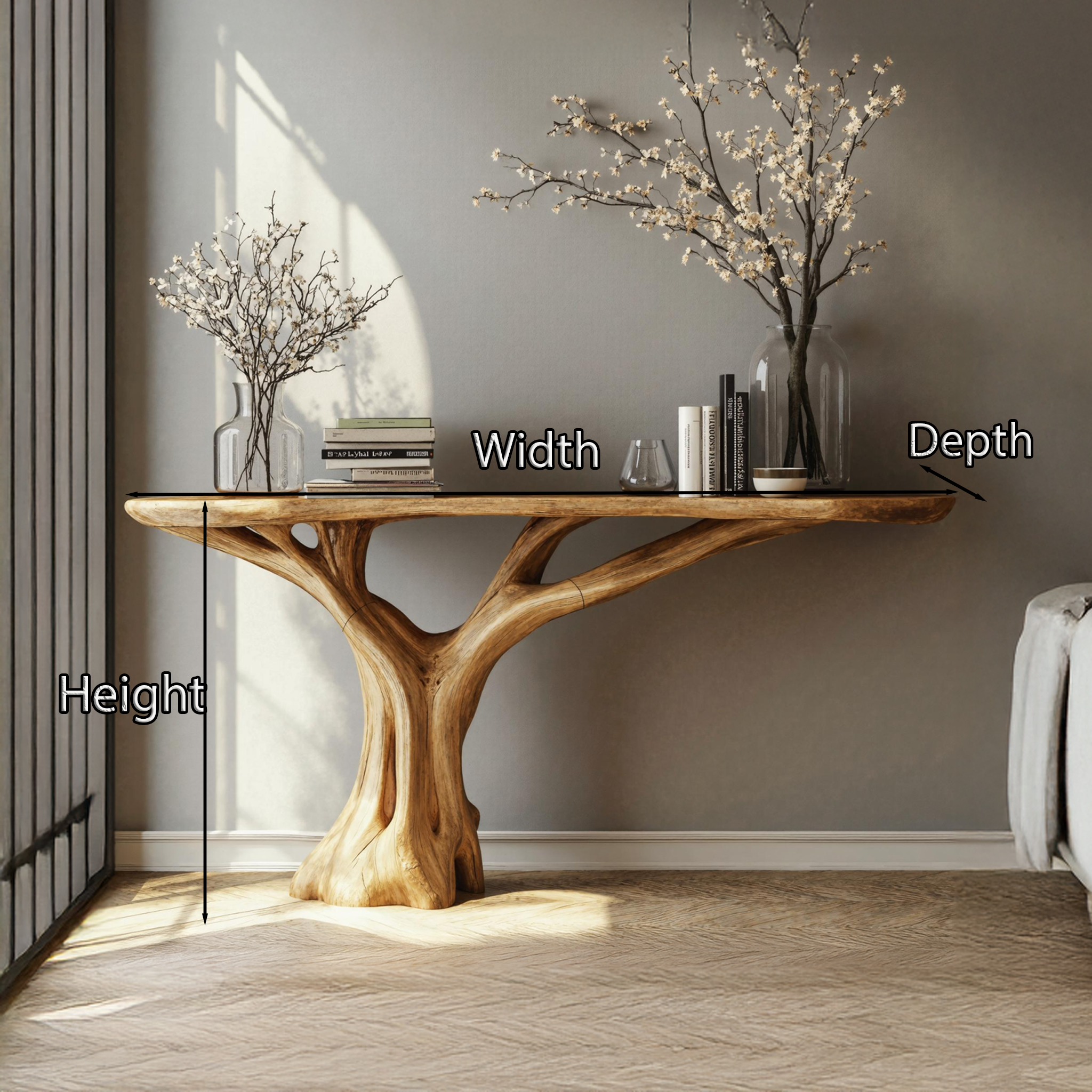Practical Wood Console Table For Organizing Your Living Space SILDTCS173