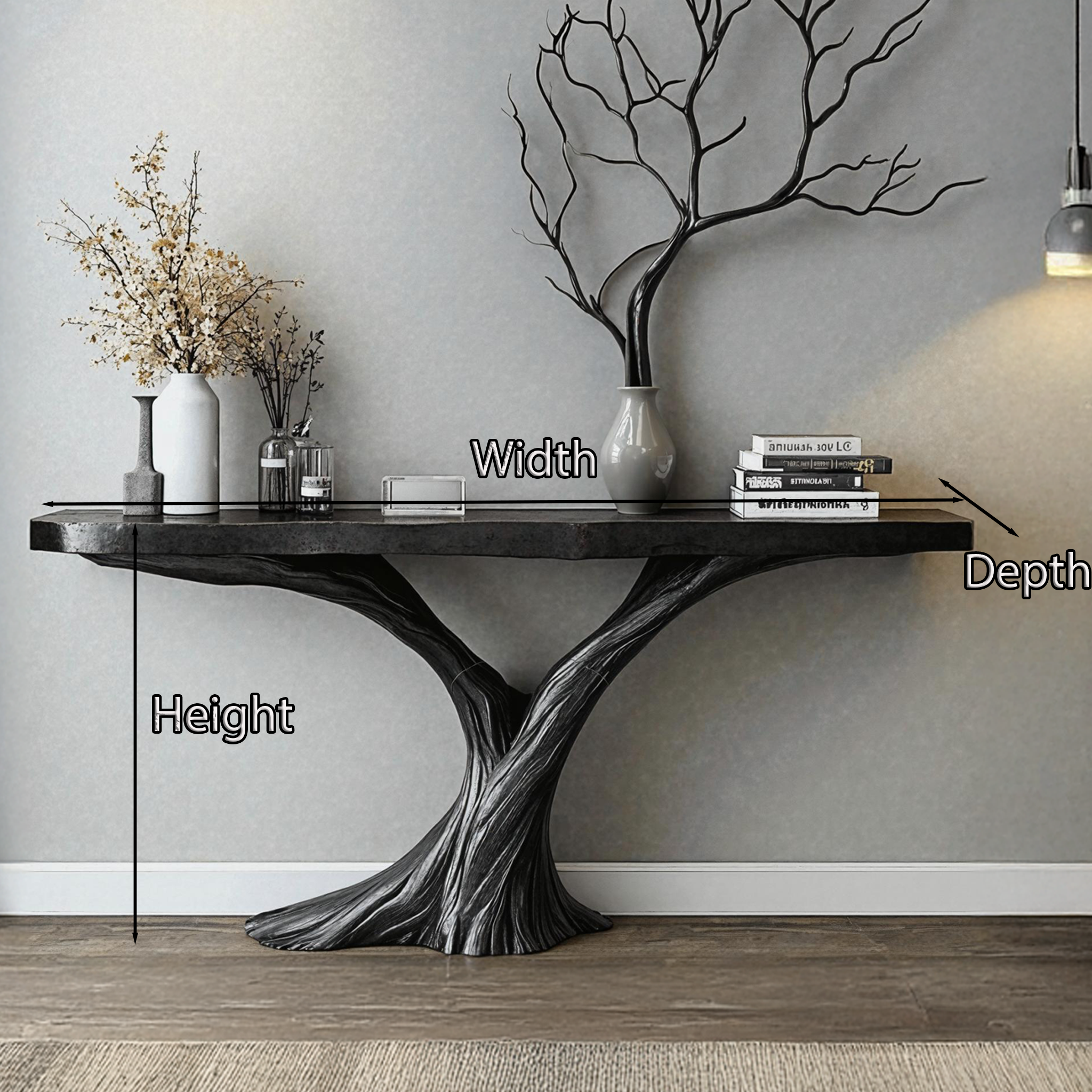 Space Saving Wood Console Table For A Practical Entryway Solution SILDTCS186