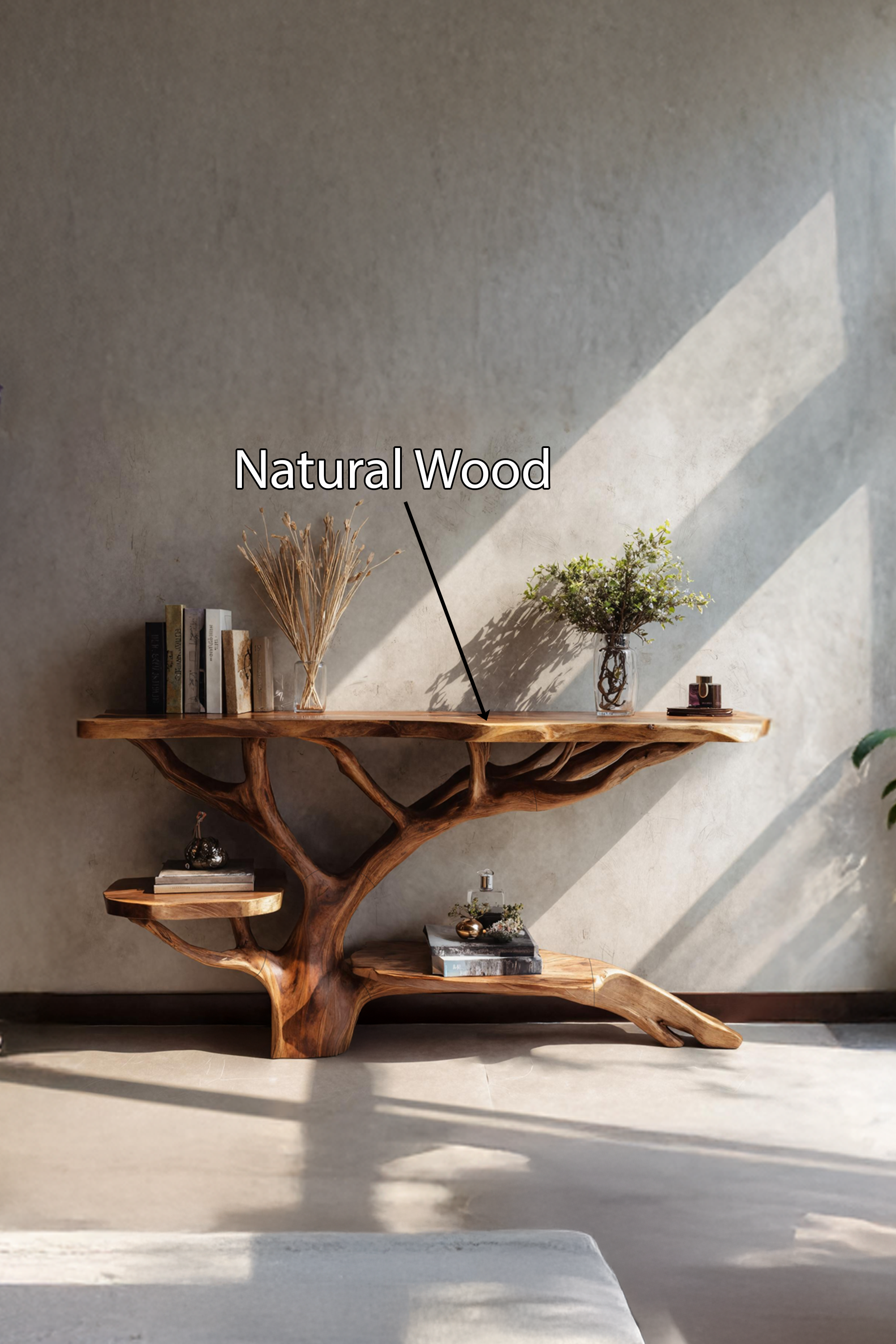 Farmhouse Solid Wood Console Table For Cozy Rustic Home Interior SILDTTNCS030