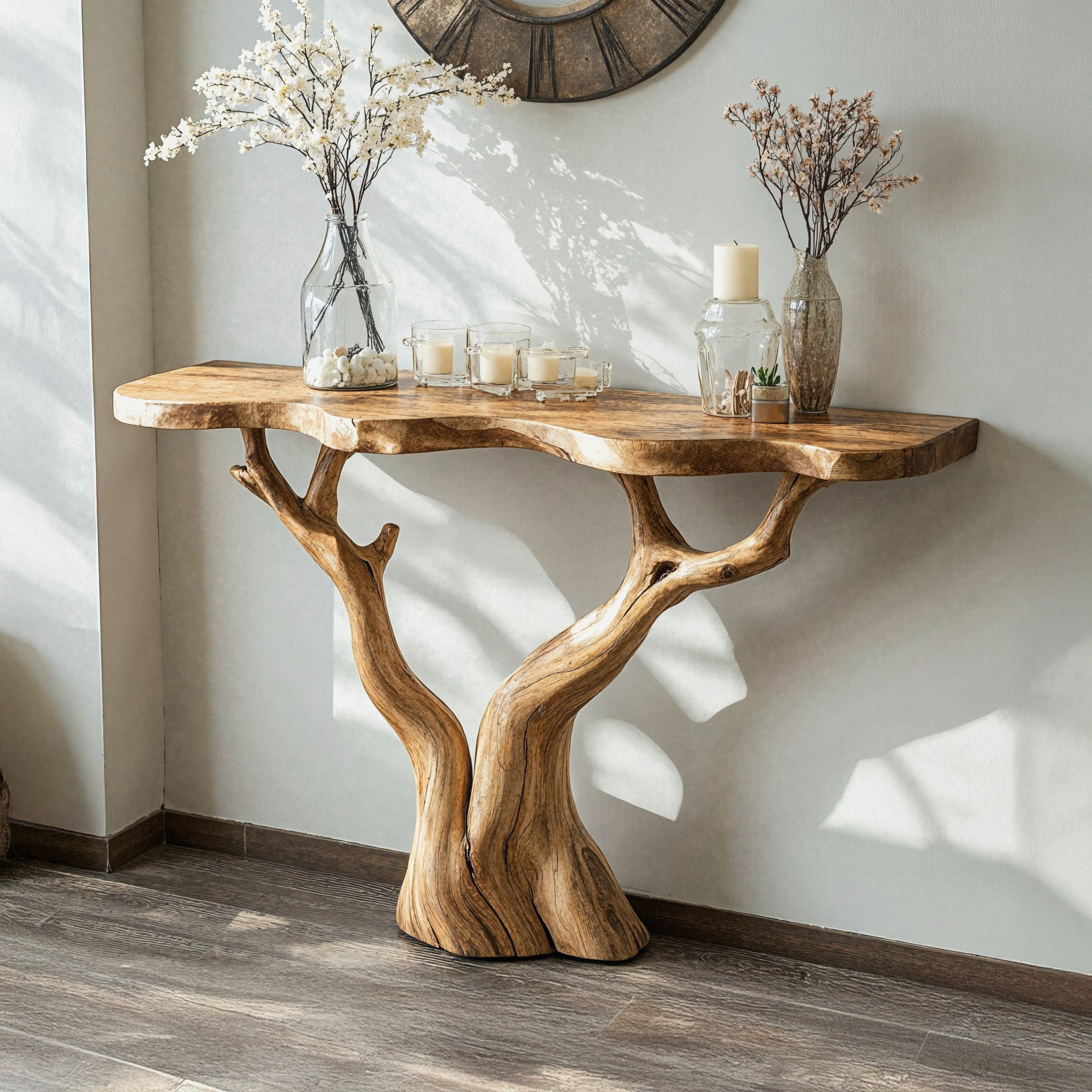 Rustic Farmhouse Console Table For Vintage Homes SILDTCS038