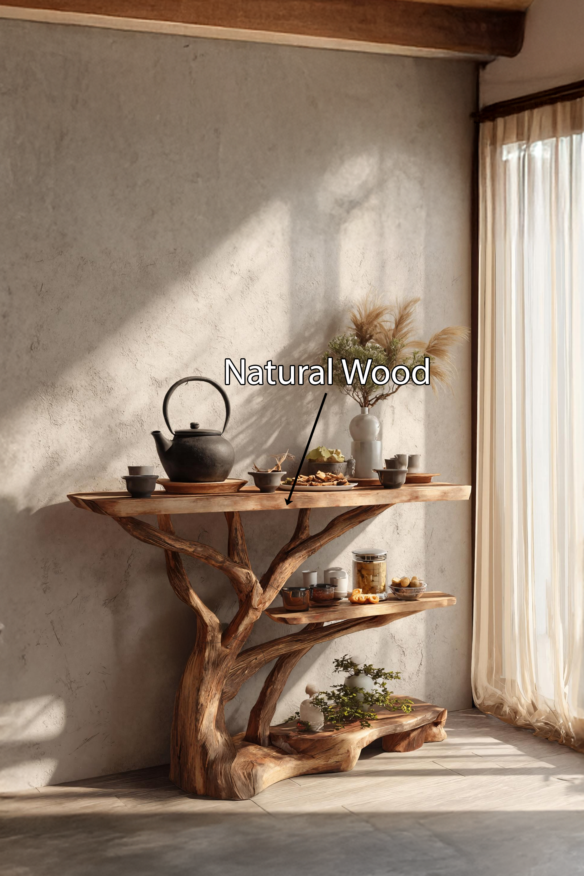 Farmhouse Solid Wood Console Table For Cozy Entryway Furniture Design SILDTTNCS066