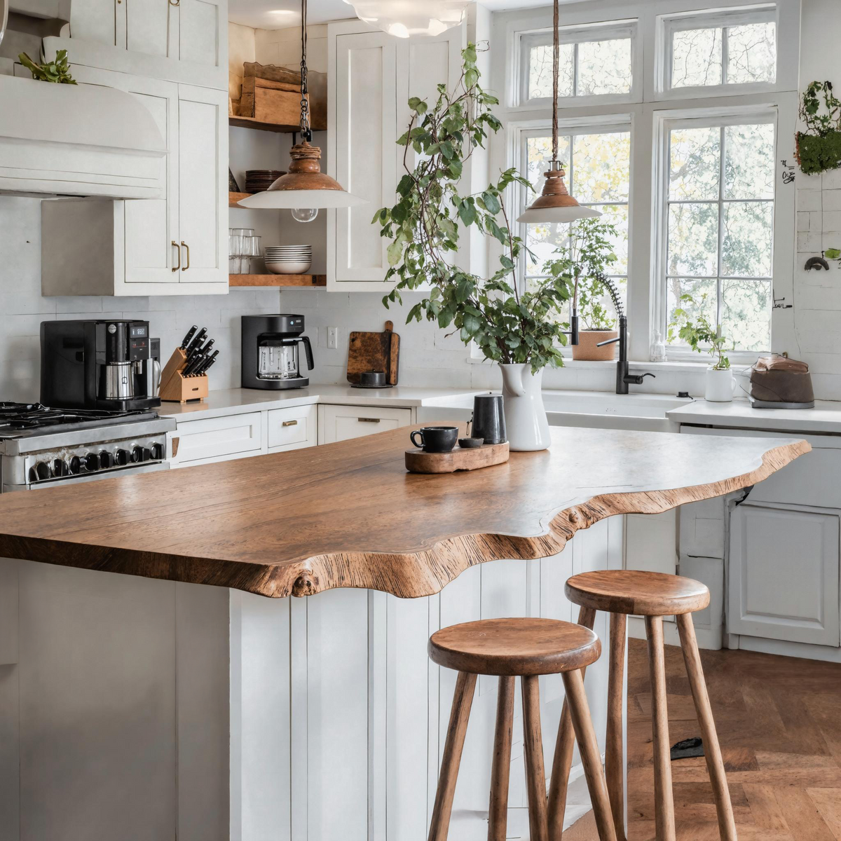 Mid Century Wooden Kitchen Countertop For Elegant Dining Room SILDTKCT