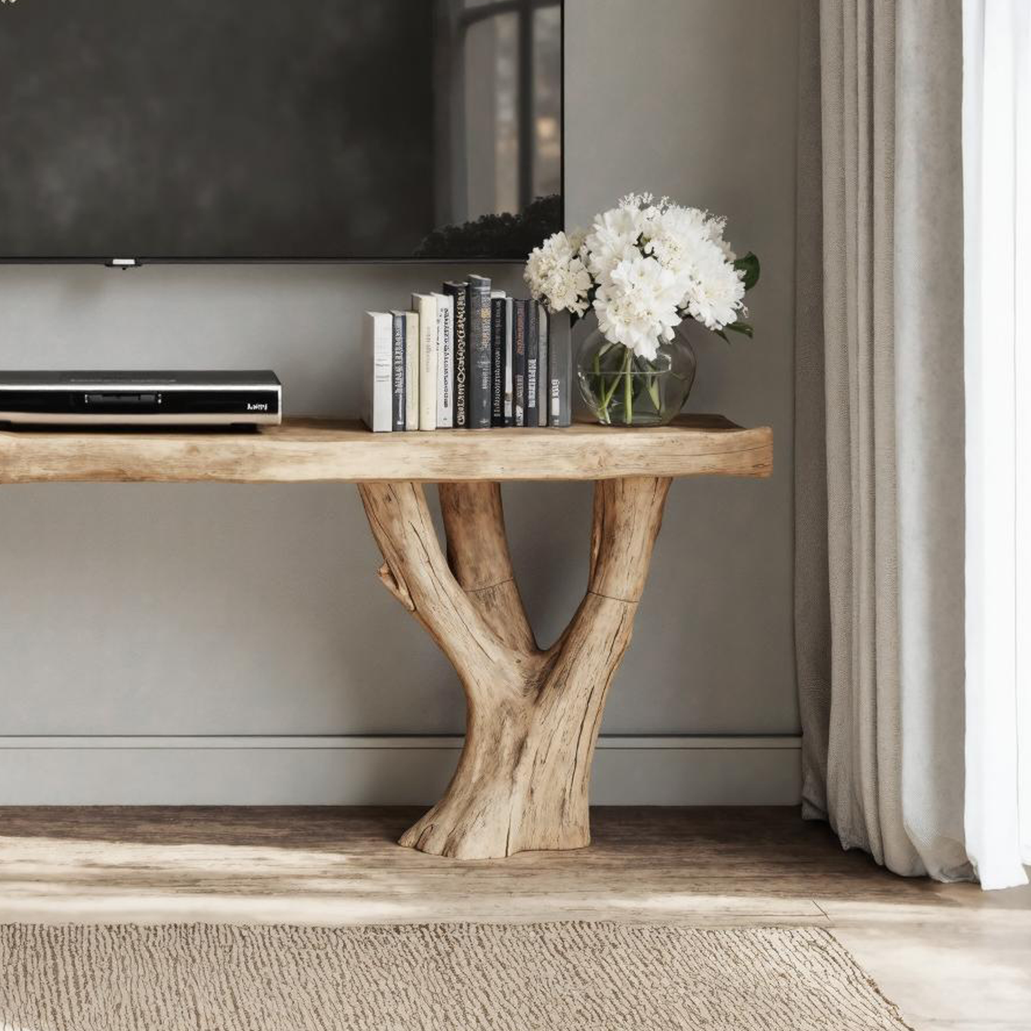 Farmhouse Handcrafted TV Cabinet For Hallway And Living Room SILDTTVC022
