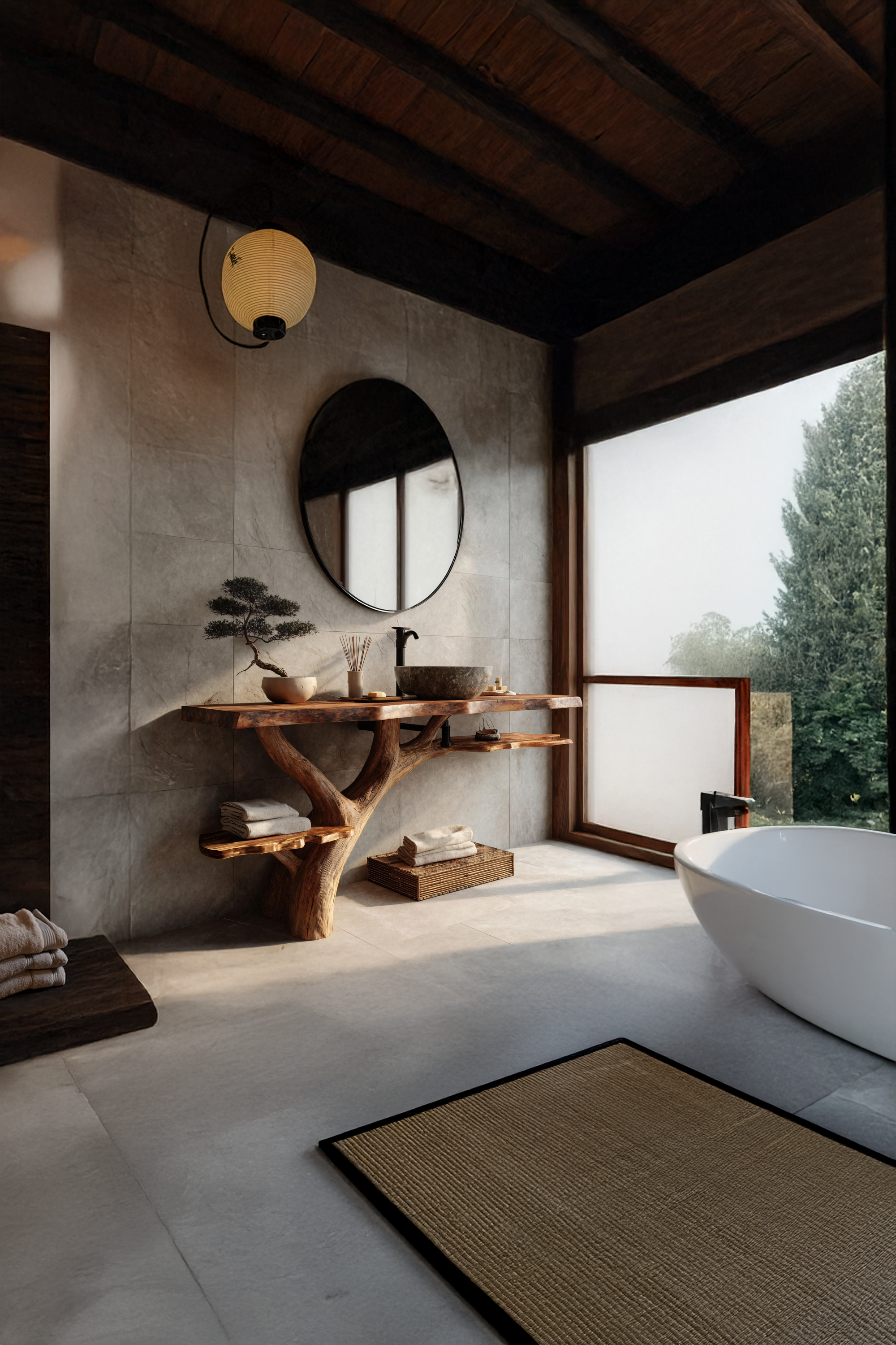 Modern Solid Wood Vanity For Contemporary Bathroom Furniture Decor SILDTTNBRV032