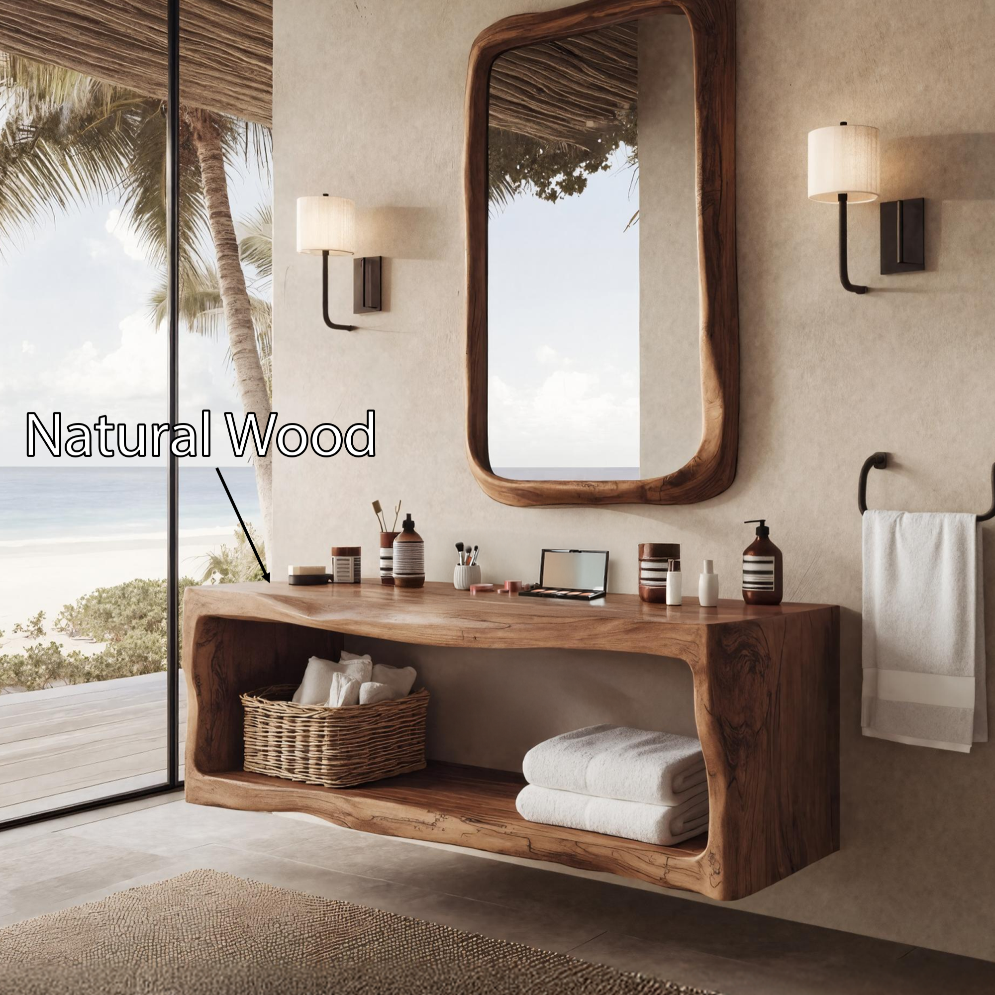 Handcrafted Bathroom Storage Cabinet For Furniture Decor SILDTTRBRV036