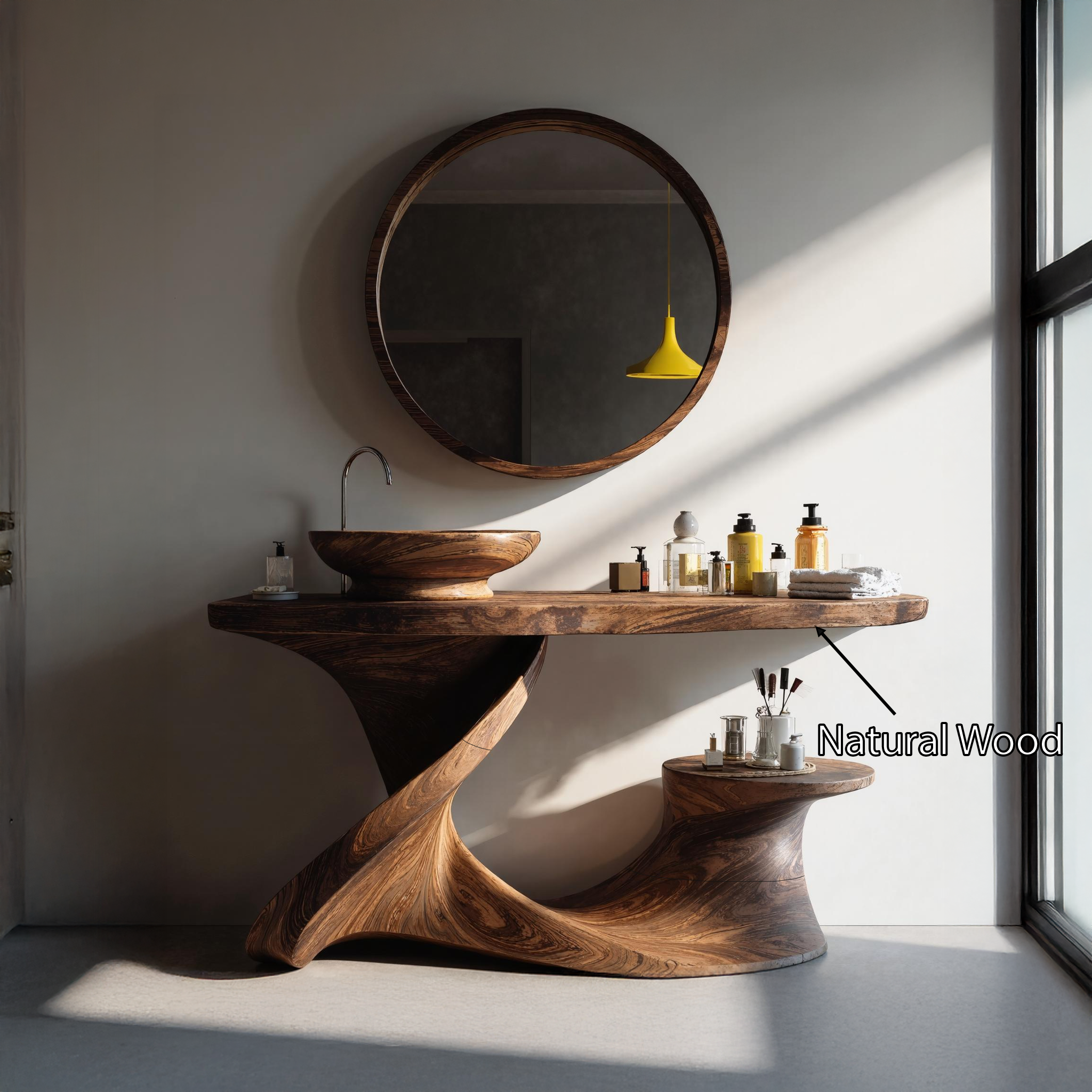 Rustic Vanity For Cozy Bathroom Interior Design SILDTTRBRV003