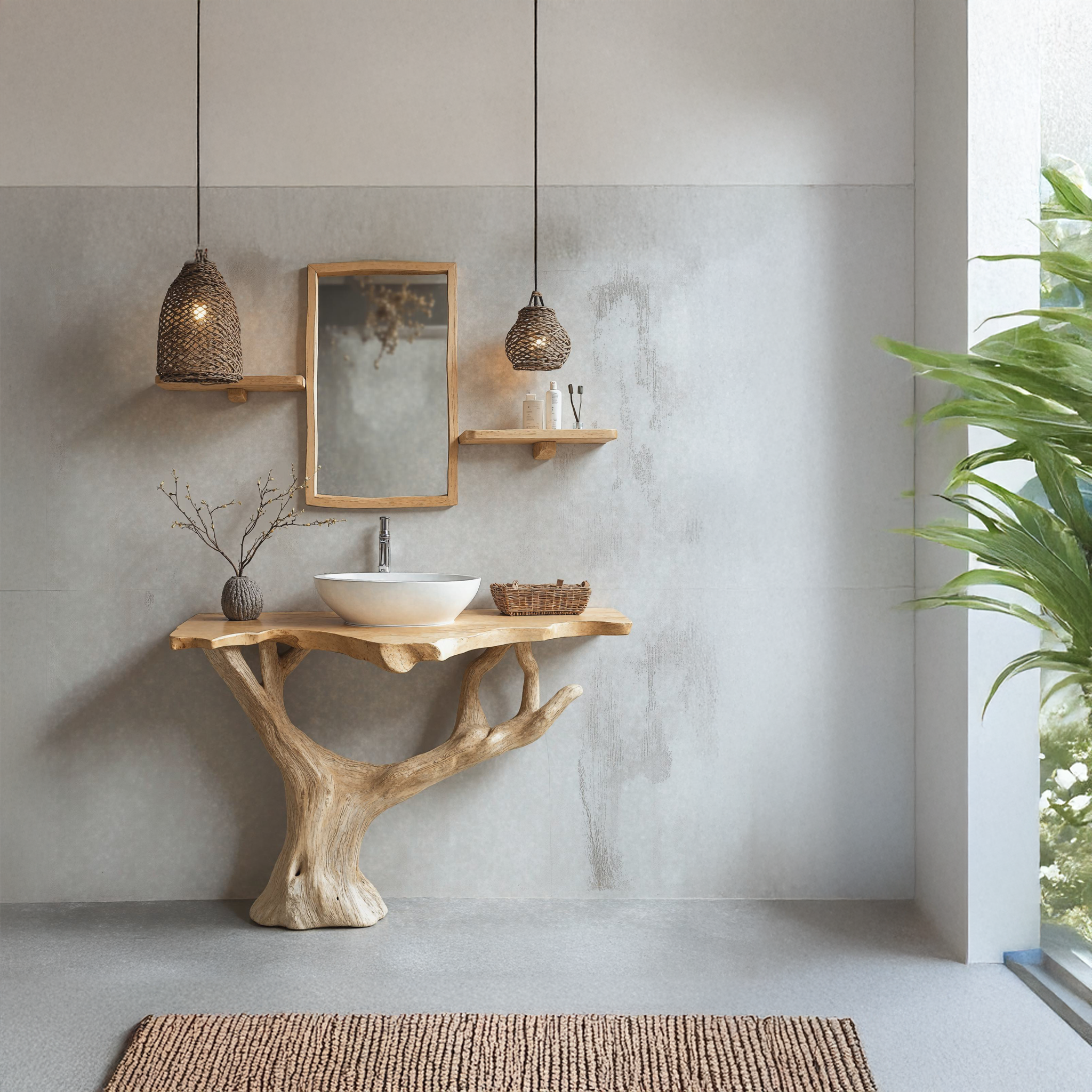 Minimalist Floating Wood Bathroom Vanity For Modern Spaces SILDTBRV105