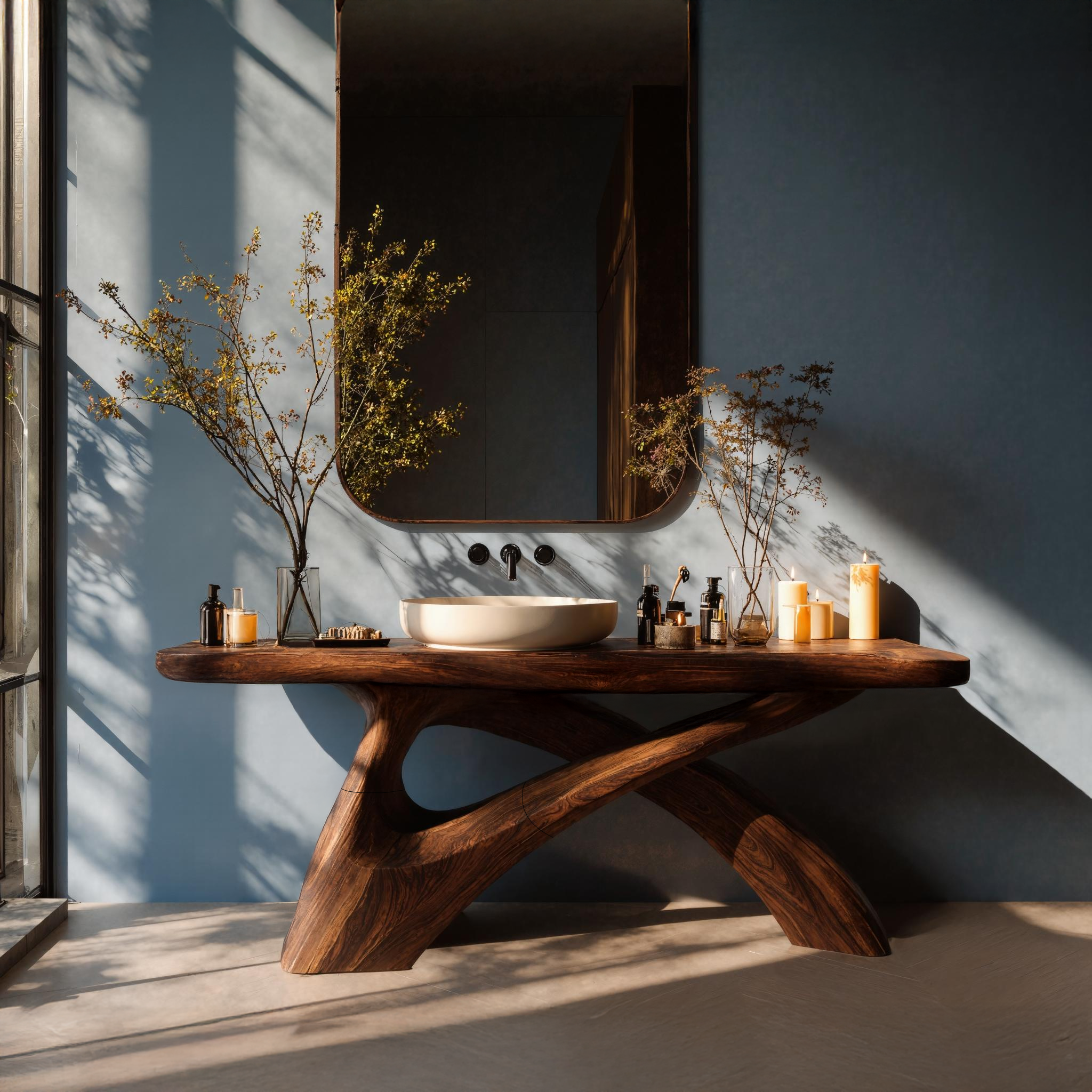 Farmhouse Live Edge Vanity For Cozy Bathroom Look SILDTTNBRV002