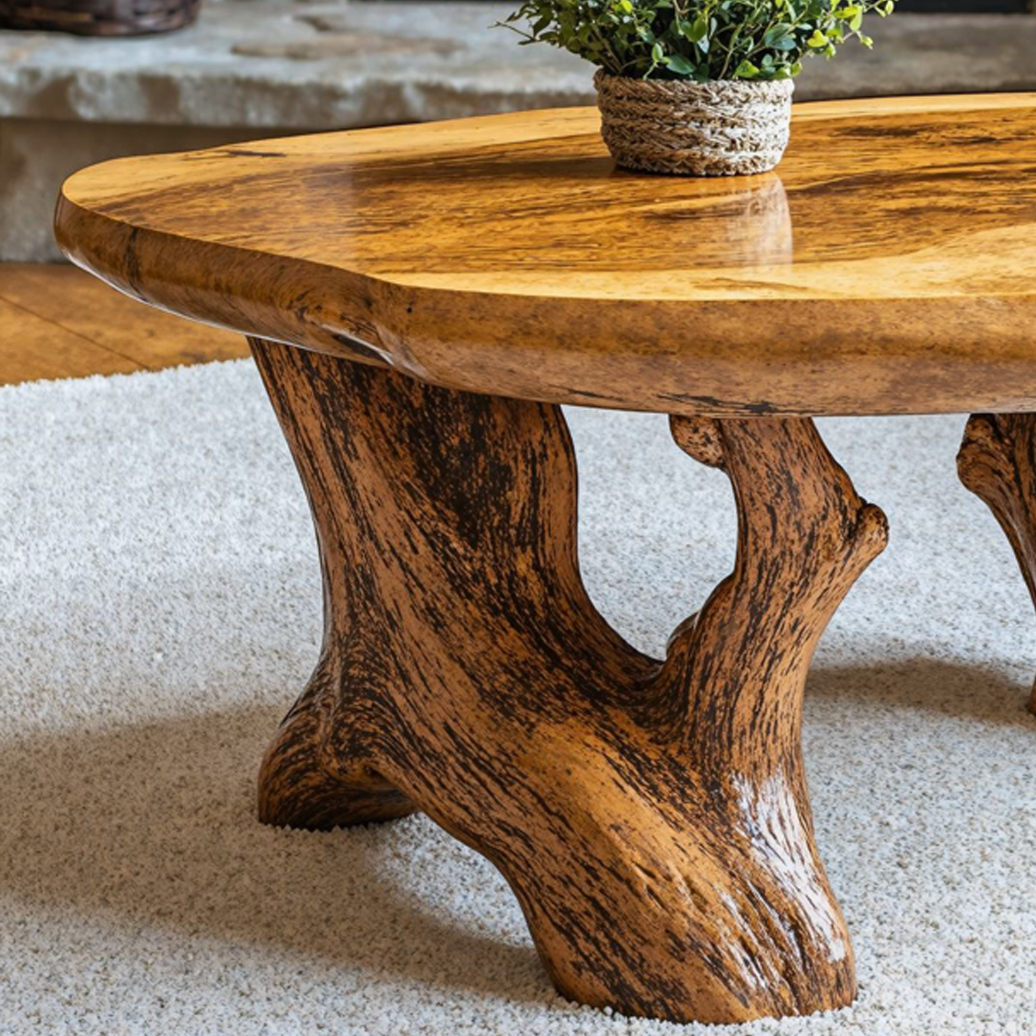 Wooden Coffee Table For Living Room Home SILDTCF049