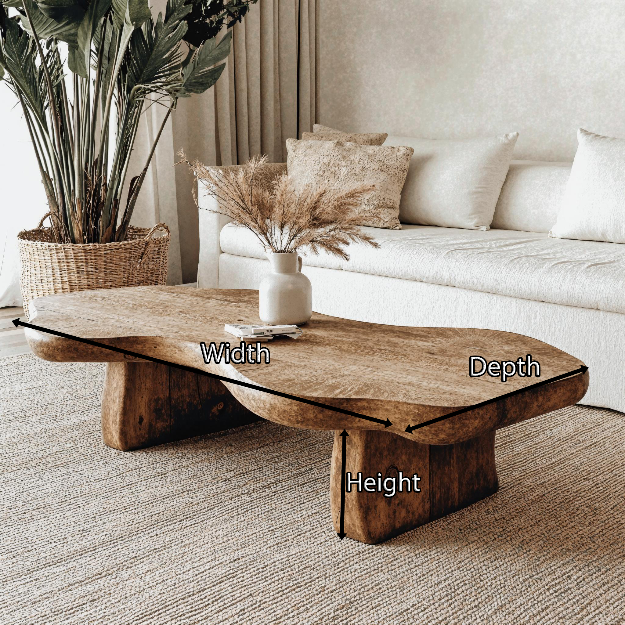 Solid Wood Coffee Table For Elegant Living Rooms SILDTCF094
