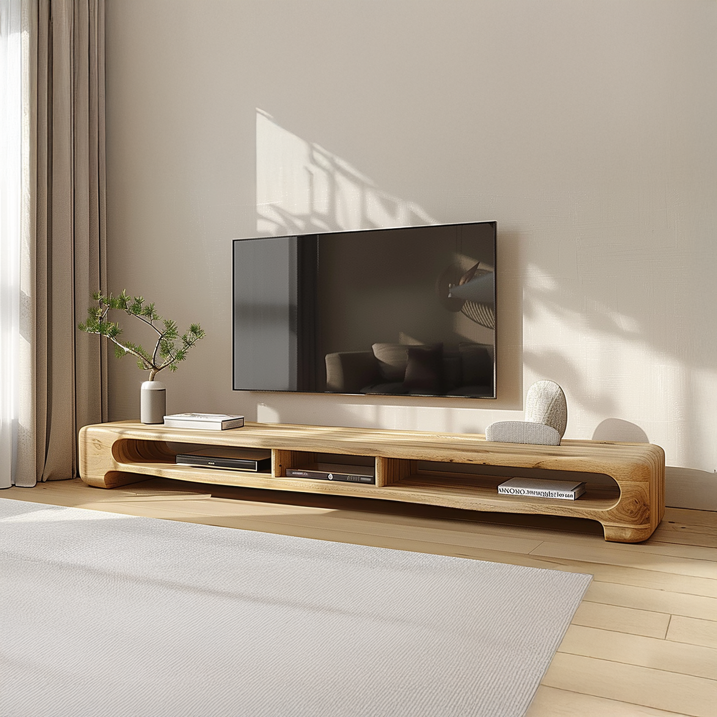 Modern Minimal Media Unit For Living Room And Apartment SINLSACS120
