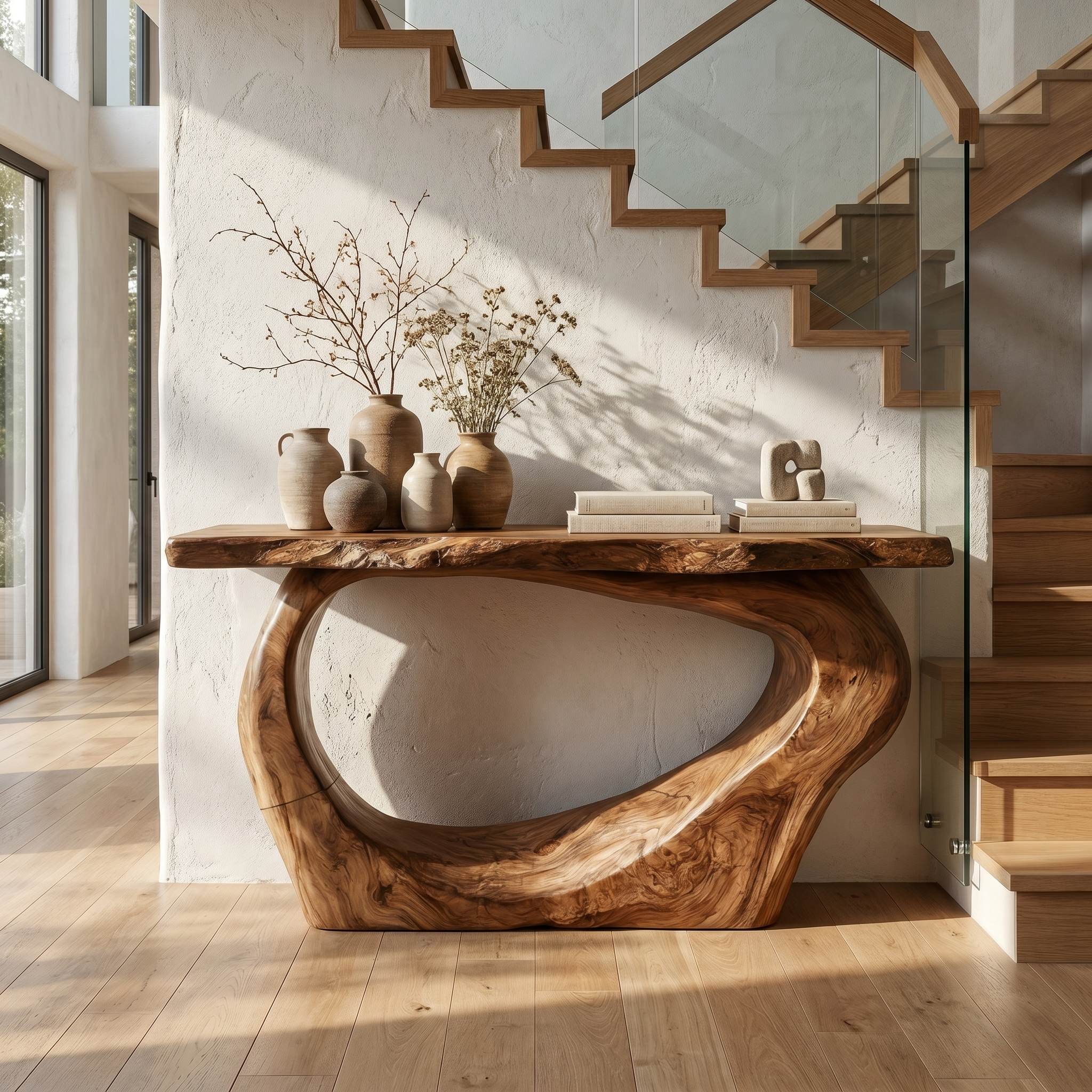 Handcrafted Sculpted Console Table Living Room Interior Feature Accent SINLSACS447