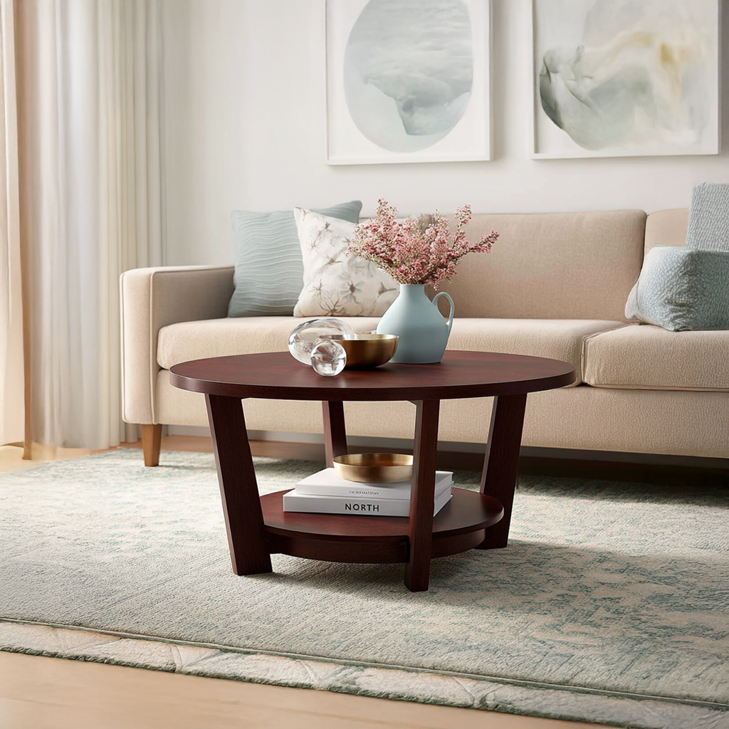 Midcentury Modern Coffee Table Live Edge Living Room SINLSACF037