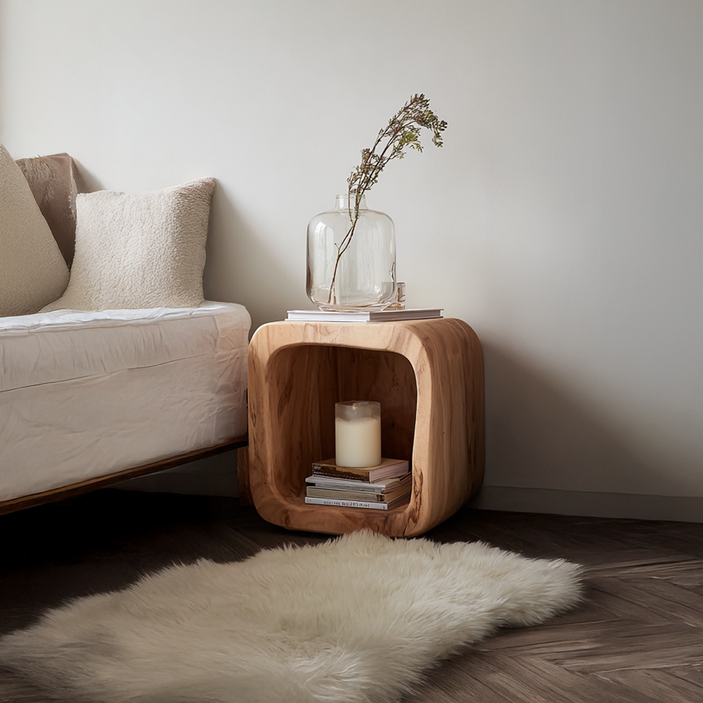 Mid Century Modern Nightstand Bedroom SINLSABT037
