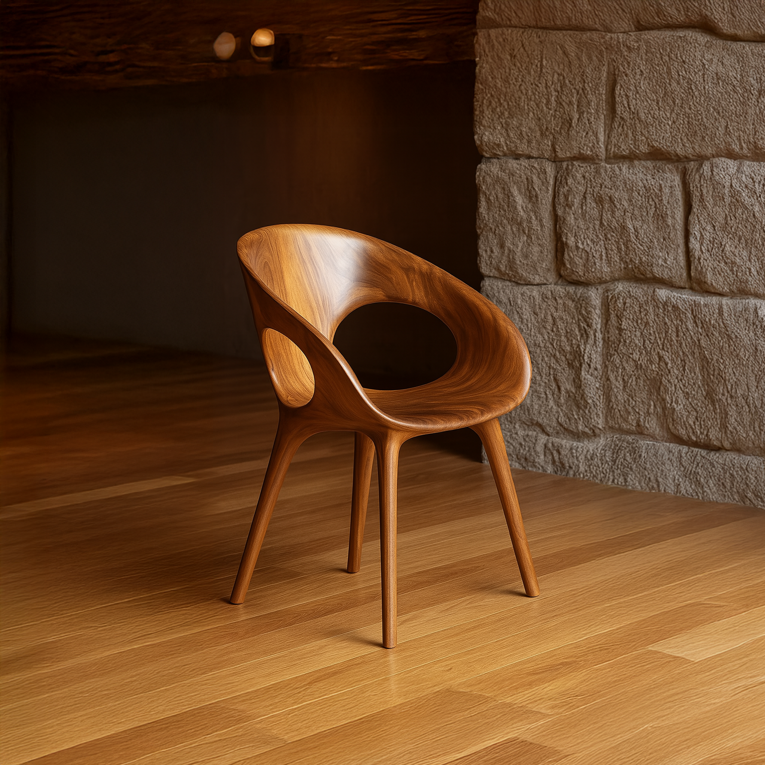 Rustic Dining Chair Minimalist Living Kitchen SINLSADC002