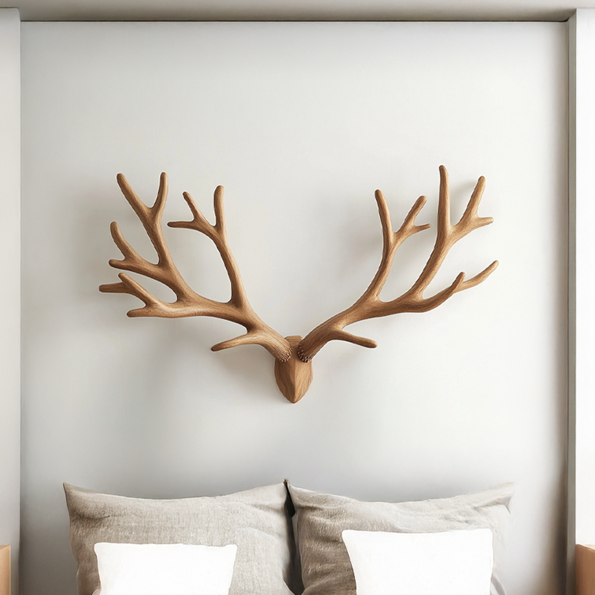 Rustic Deer Antler Wall Decor For Bedroom And Living Room SINLSATBW004