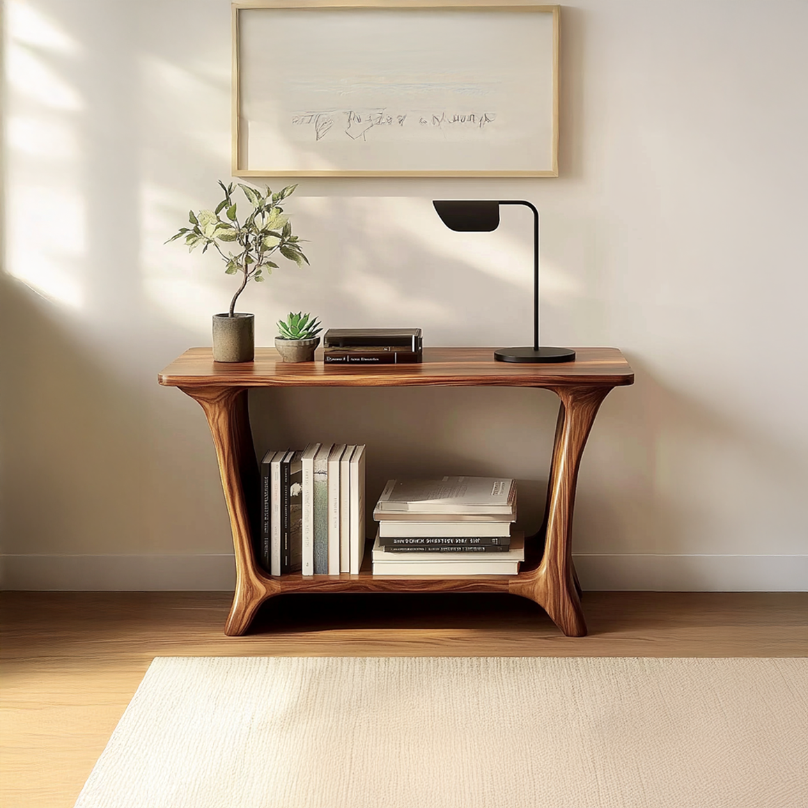 Mid Century Side Table Living Room Storage SINLSABT107