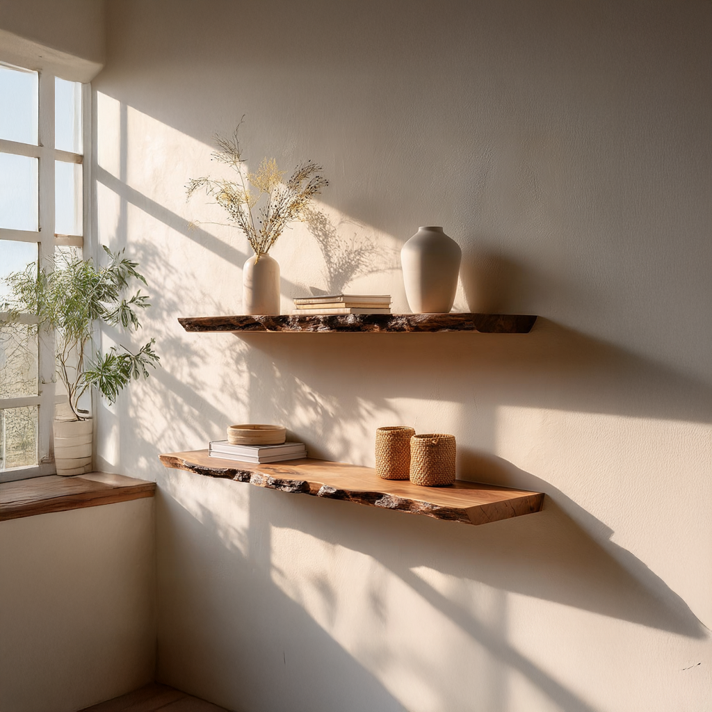Rustic Floating Shelf Living Room SINLSAFL097