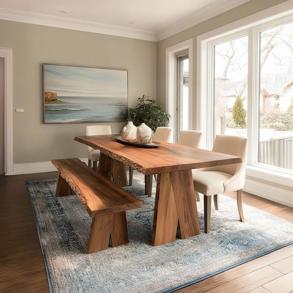 Rustic Dining Table For Dining Room SINLSADT037